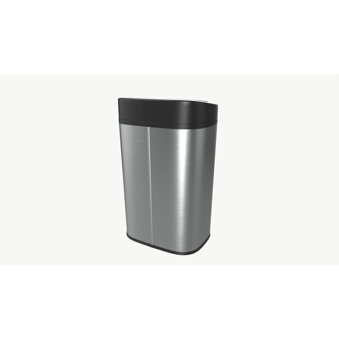 Automatic Sensor Trash Can 3D Model – Modern Smart Furniture, FBX - View 5