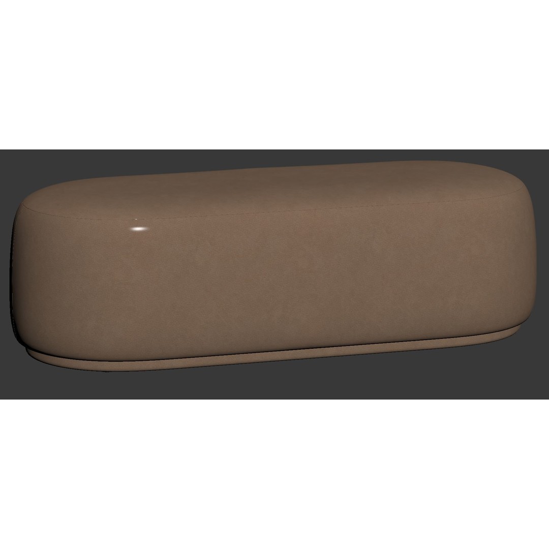 Stock Helsinki Bench 3D Model – Modern Scandinavian Design, FBX