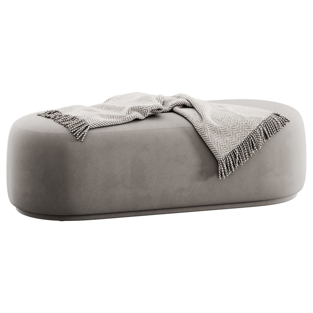 Stock Helsinki Bench 3D Model – Modern Scandinavian Design, FBX - View 10