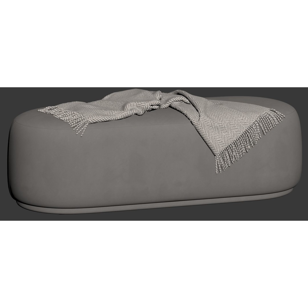 Stock Helsinki Bench 3D Model – Modern Scandinavian Design, FBX - View 23