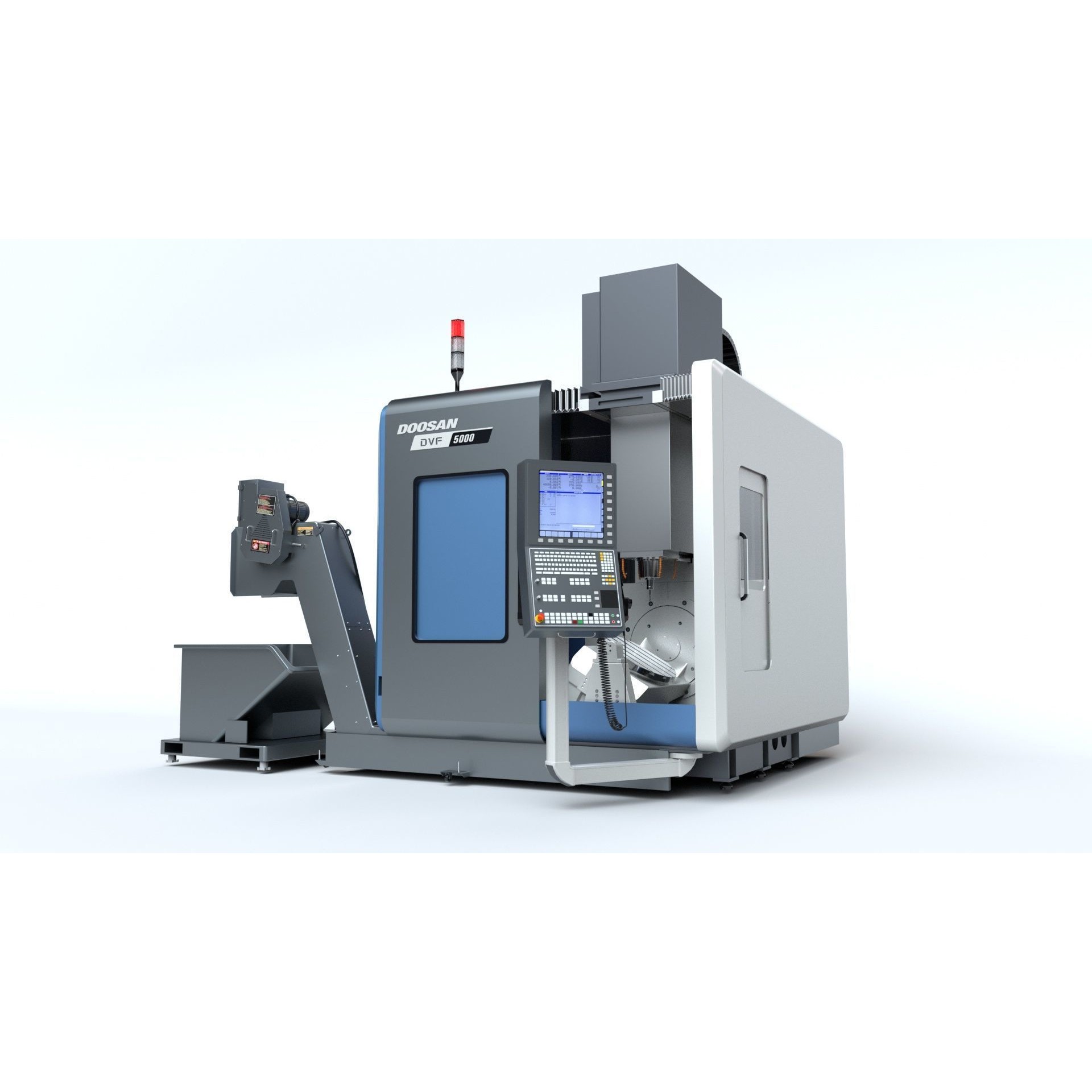 Doosan Milling CNC Machine - Rigged 3D Model - View 11