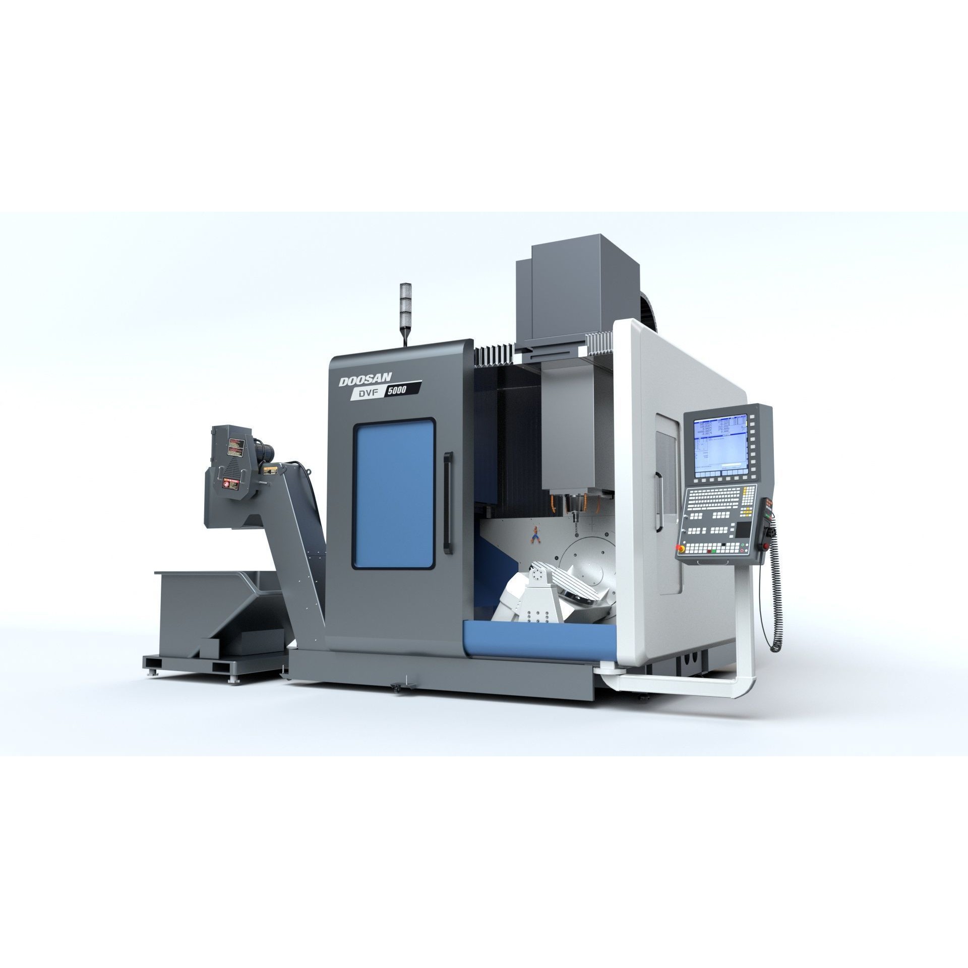Doosan Milling CNC Machine - Rigged 3D Model - View 16