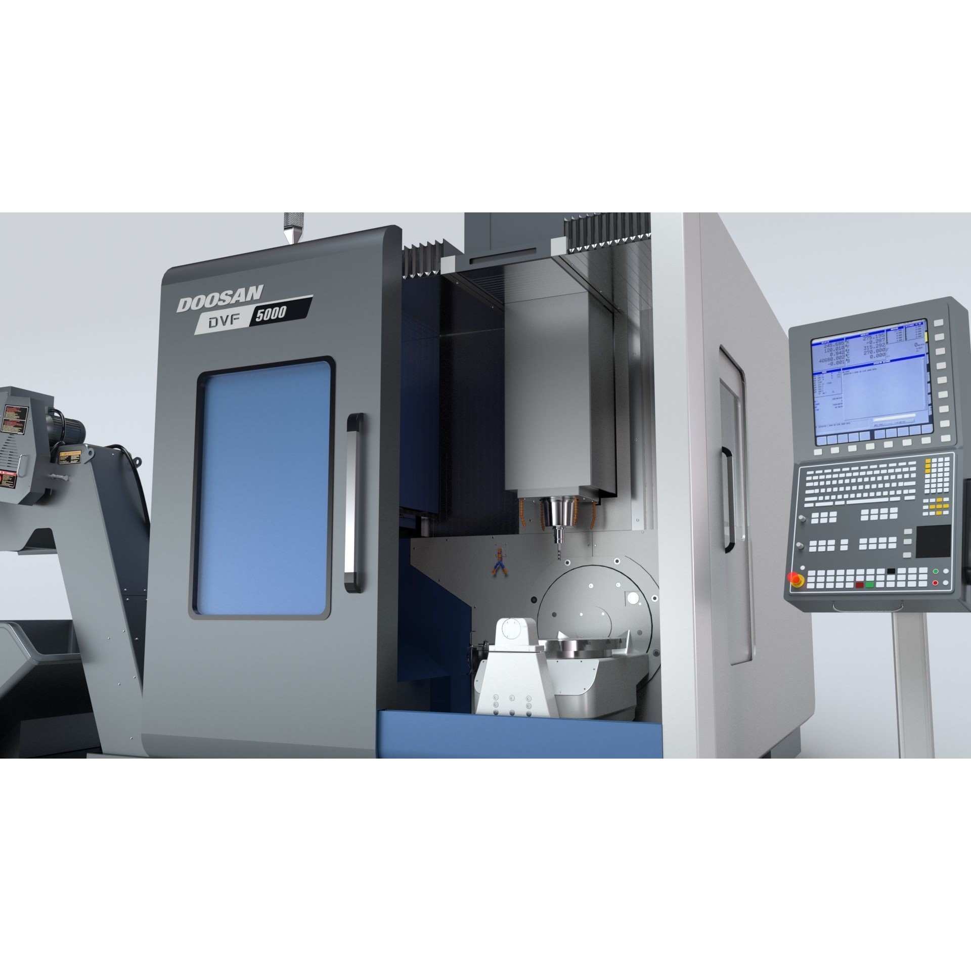 Doosan Milling CNC Machine - Rigged 3D Model - View 29