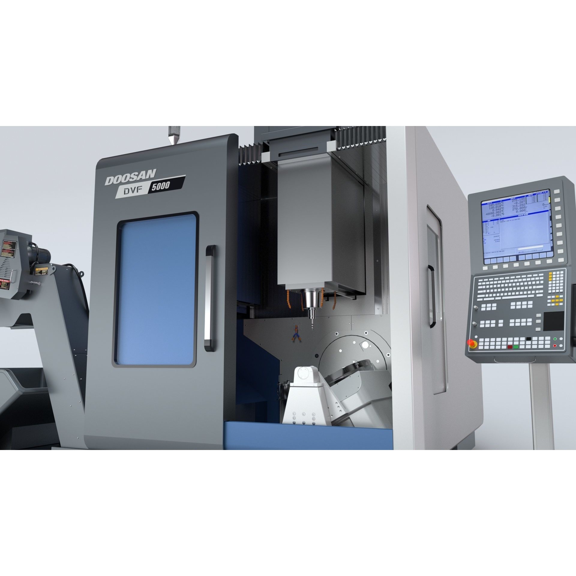 Doosan Milling CNC Machine - Rigged 3D Model - View 33