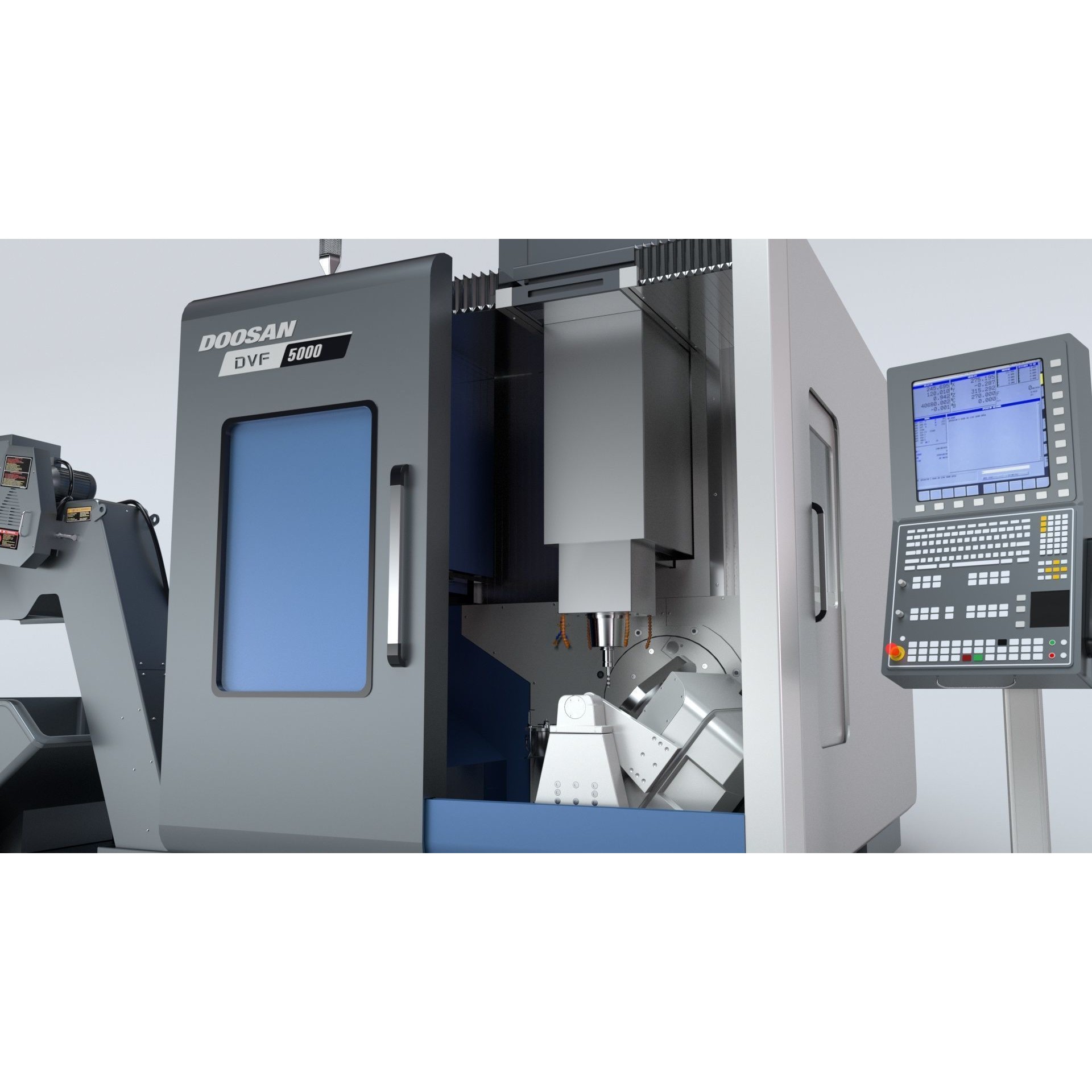 Doosan Milling CNC Machine - Rigged 3D Model - View 36