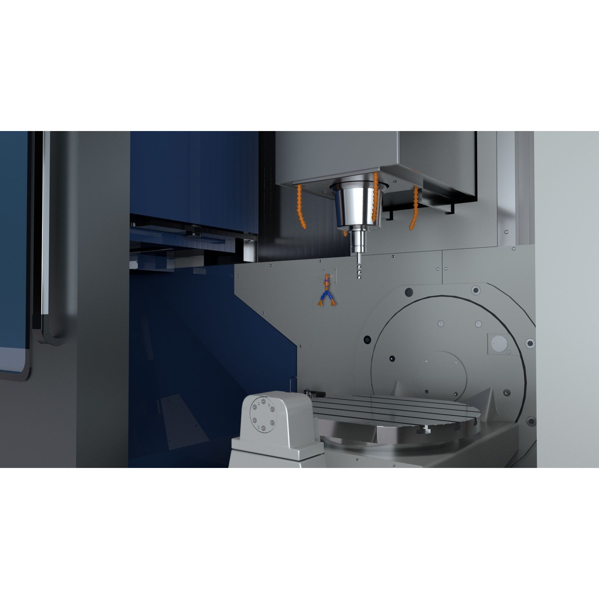 Doosan Milling CNC Machine - Rigged 3D Model - View 48