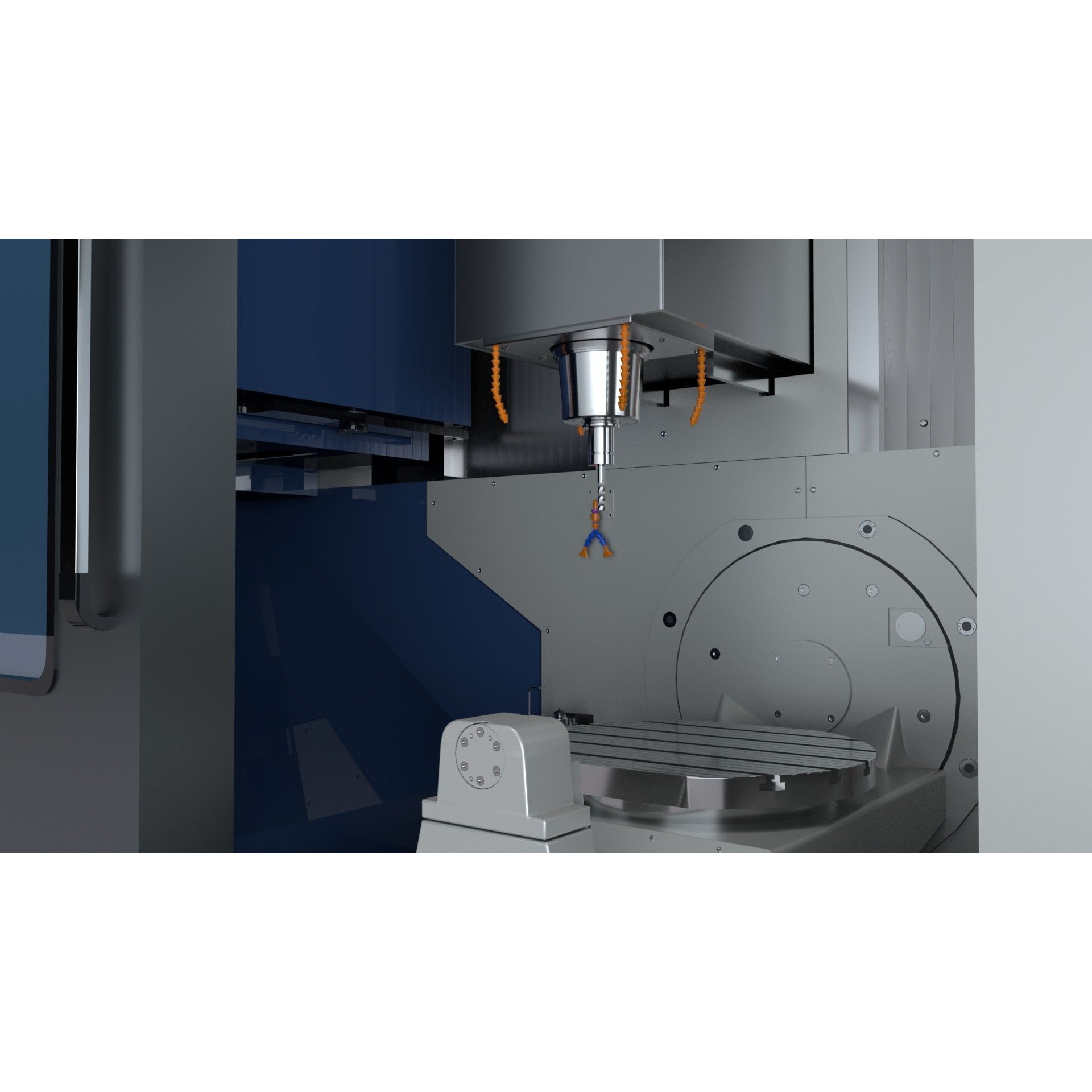 Doosan Milling CNC Machine - Rigged 3D Model - View 49