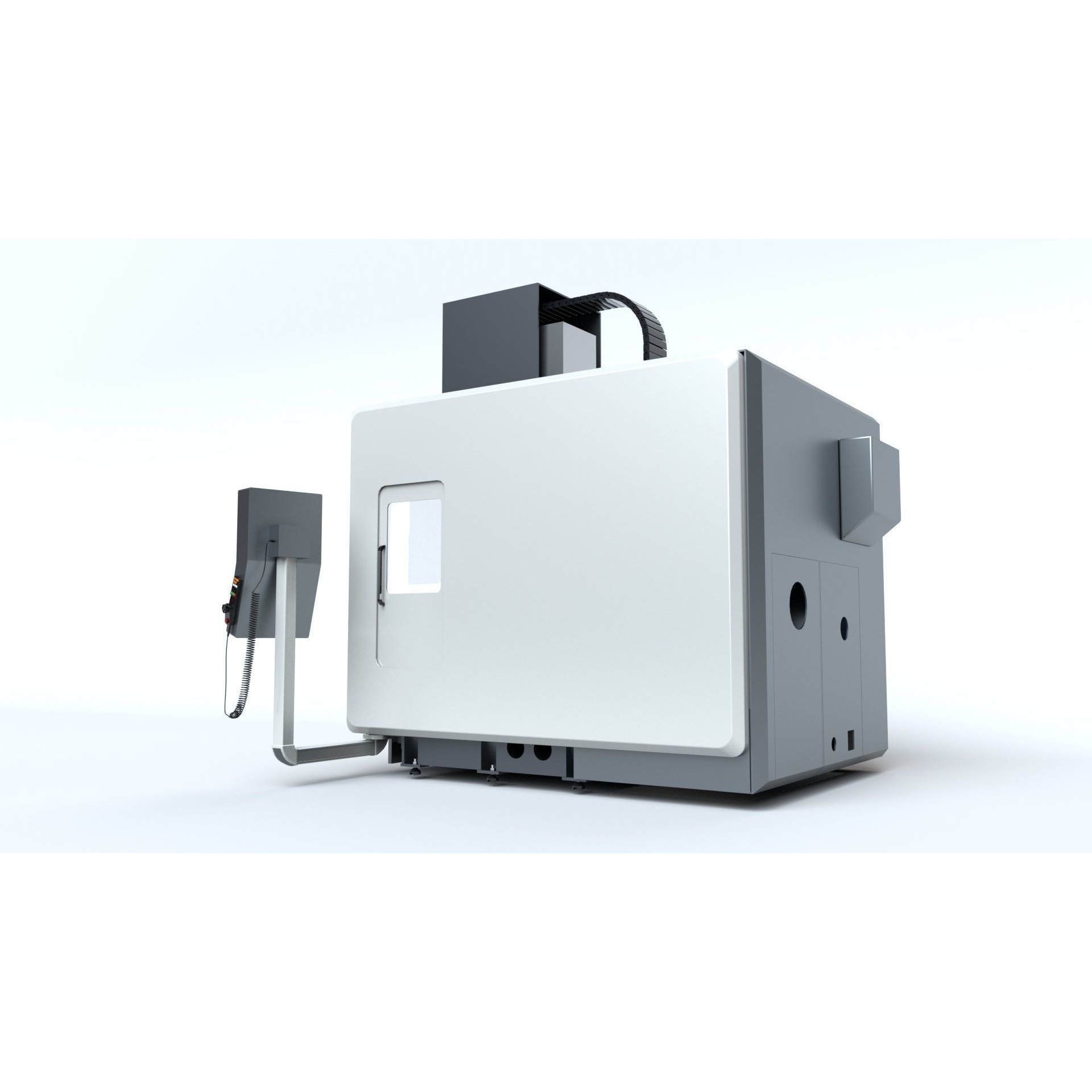 Doosan Milling CNC Machine - Rigged 3D Model - View 7