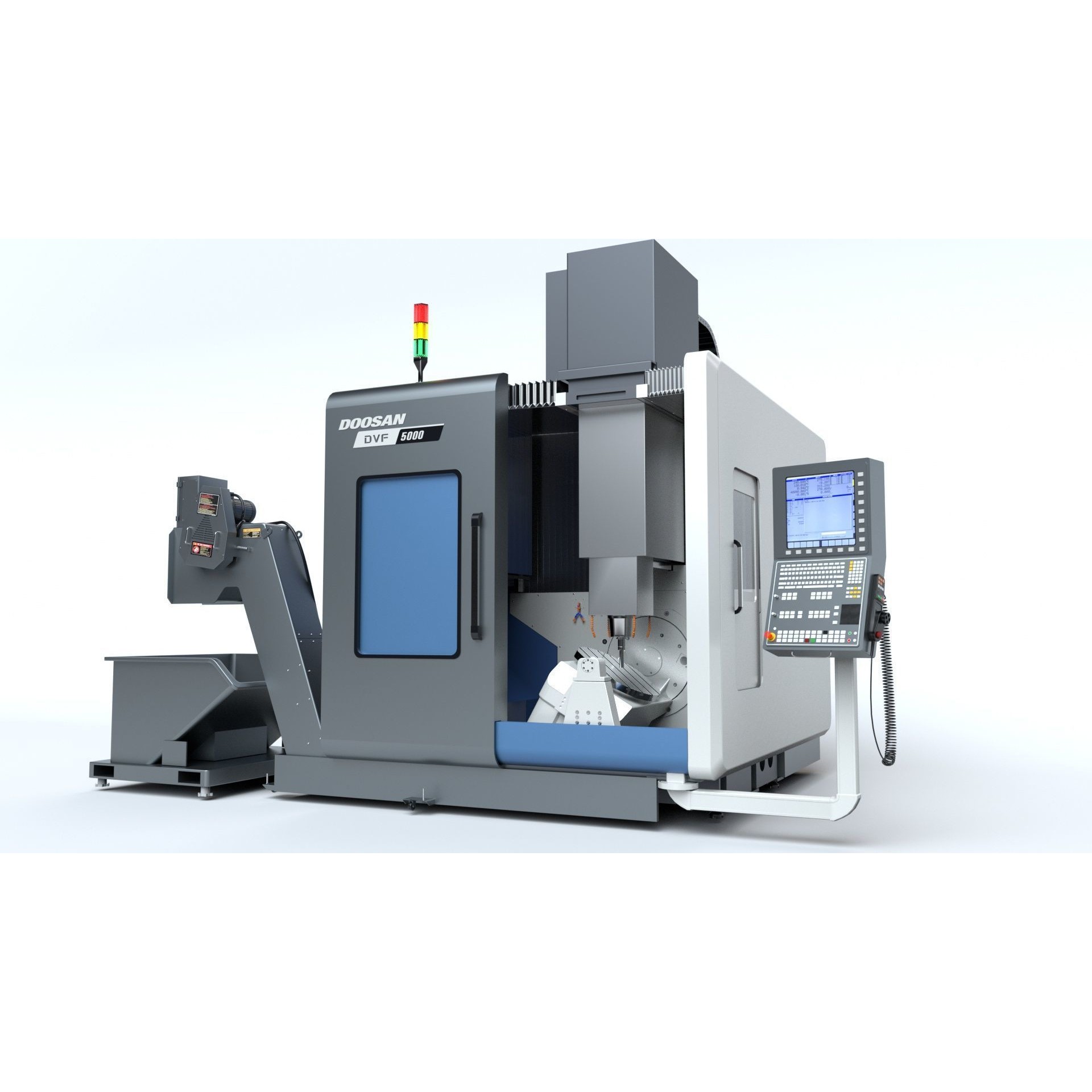 Doosan Milling CNC Machine - Rigged 3D Model - View 70