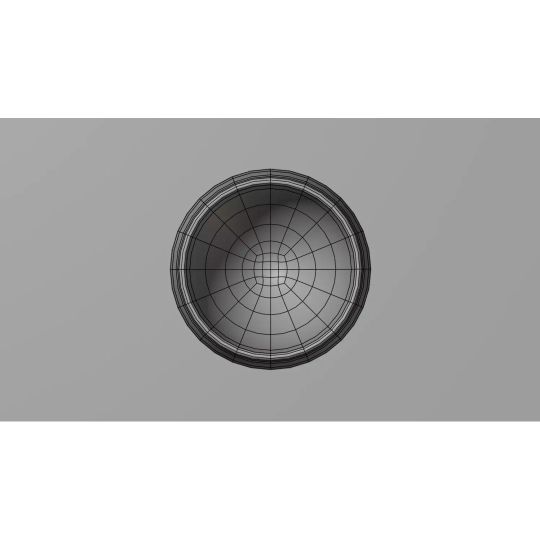Champagne Glass 3D Model – Low Poly PBR Kitchenware, FBX, OBJ