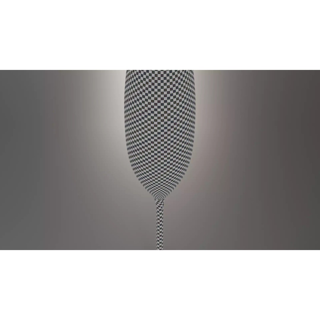 Champagne Glass 3D Model – Low Poly PBR Kitchenware, FBX, OBJ - View 13