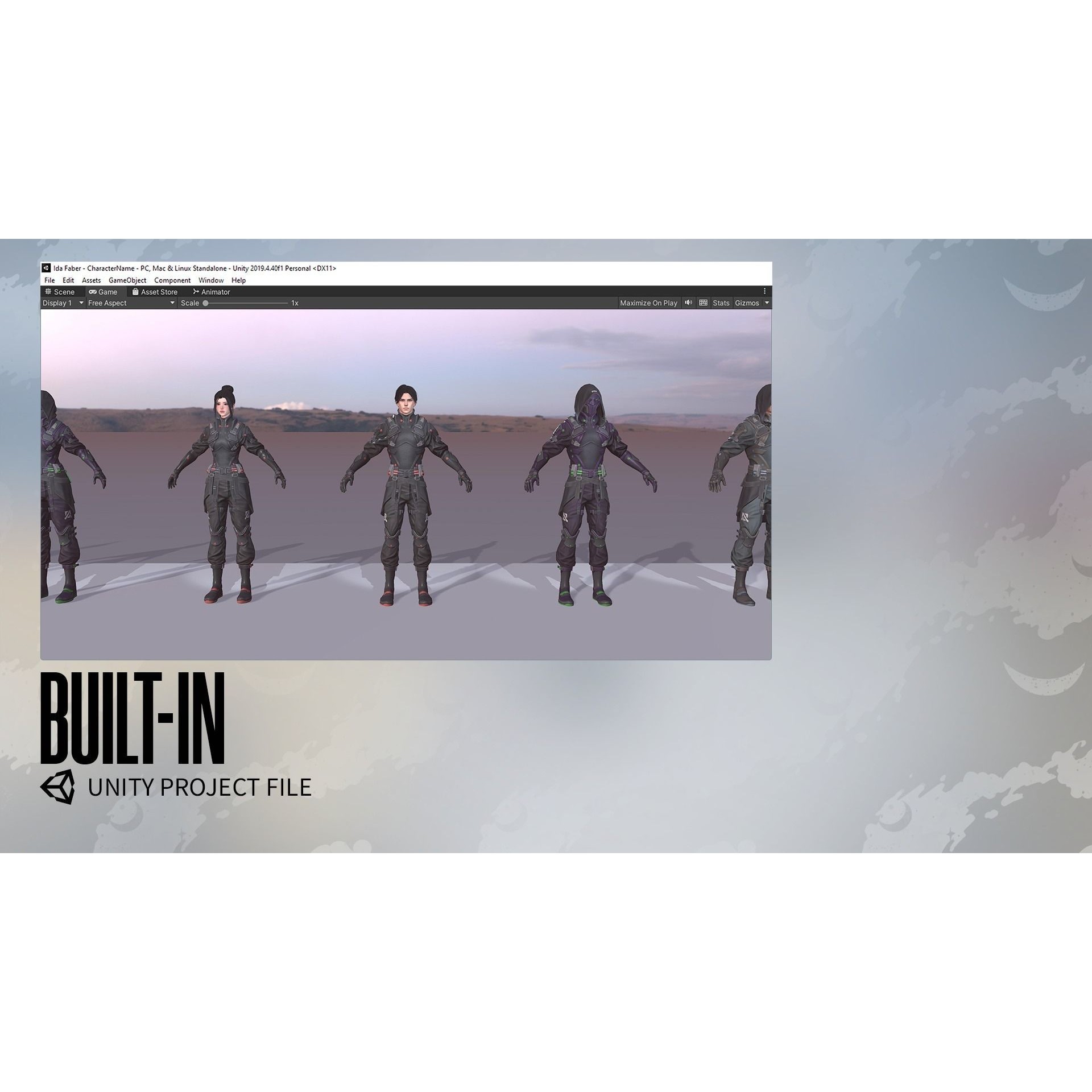 Stellar Rogue - Low-Poly Game-Ready 3D Model - View 27