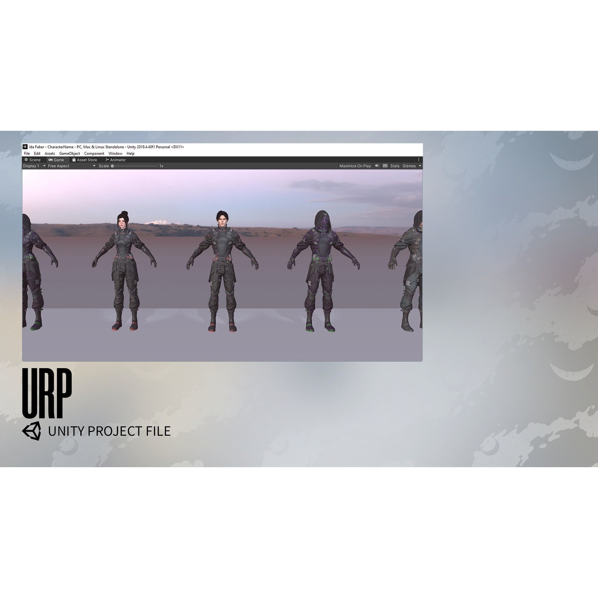 Stellar Rogue - Low-Poly Game-Ready 3D Model - View 28