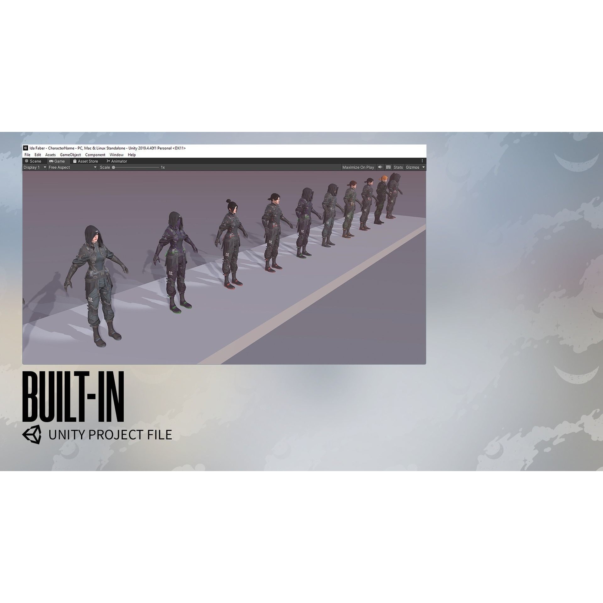 Stellar Rogue - Low-Poly Game-Ready 3D Model - View 30