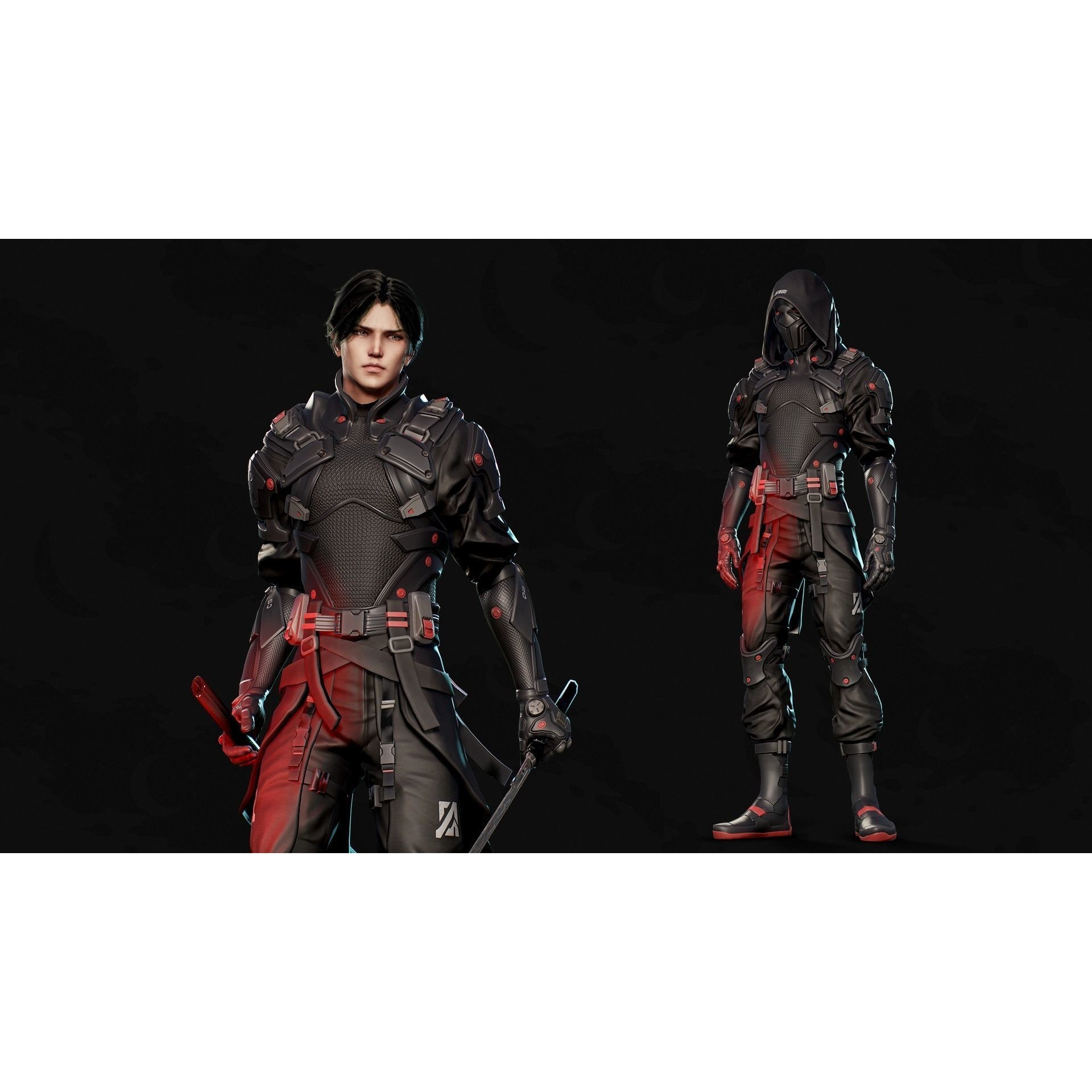 Stellar Rogue - Low-Poly Game-Ready 3D Model - View 4