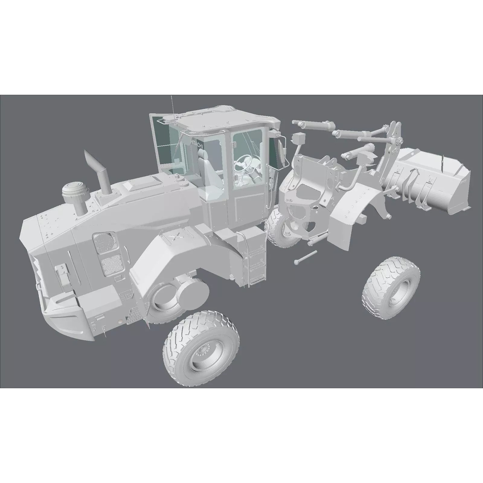 Hitachi ZW180-7 - Game-Ready 3D Model