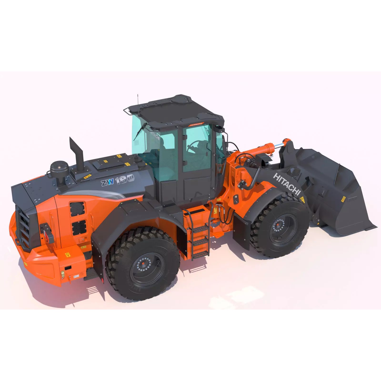 Hitachi ZW180-7 - Game-Ready 3D Model - View 11