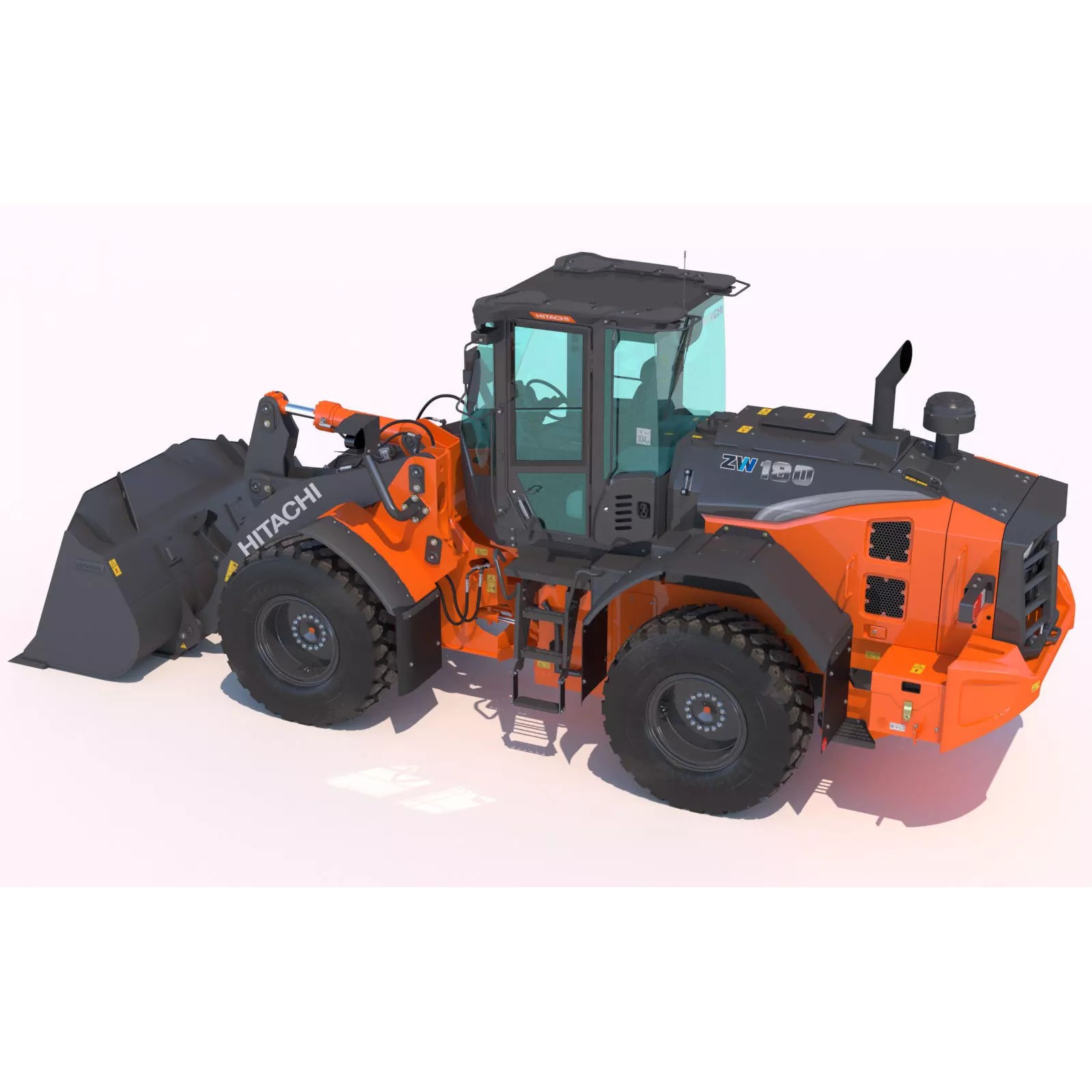 Hitachi ZW180-7 - Game-Ready 3D Model - View 12