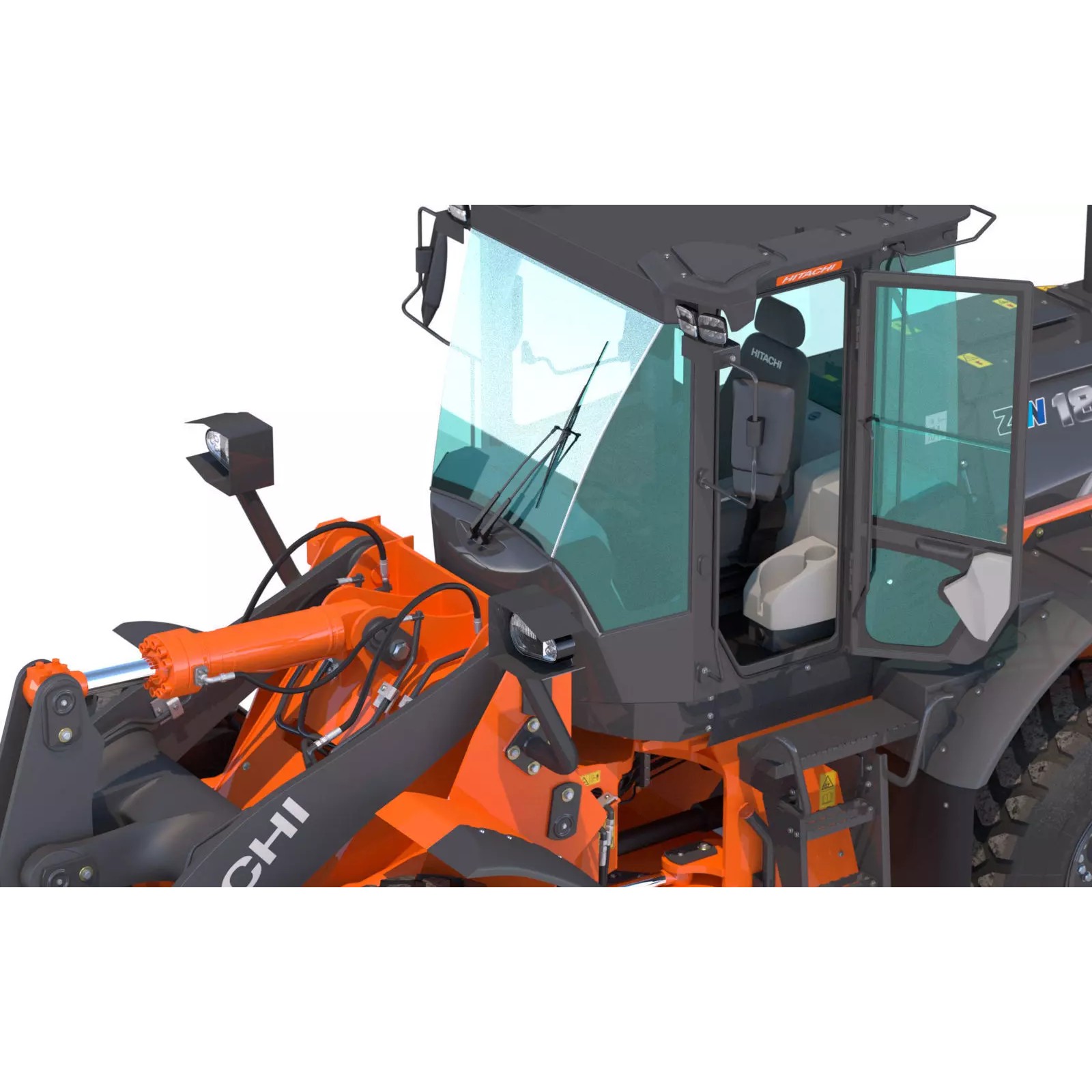 Hitachi ZW180-7 - Game-Ready 3D Model - View 13