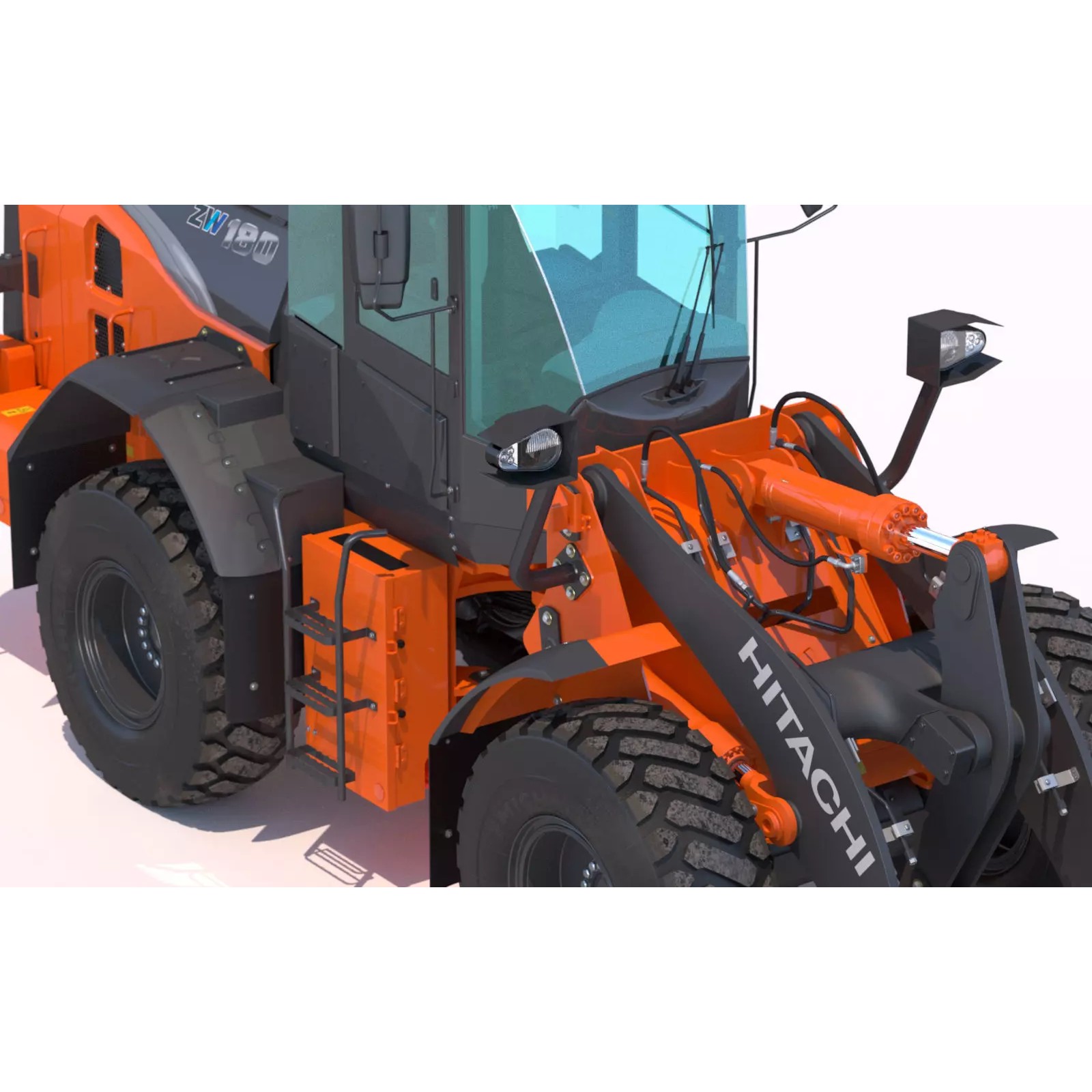 Hitachi ZW180-7 - Game-Ready 3D Model - View 14