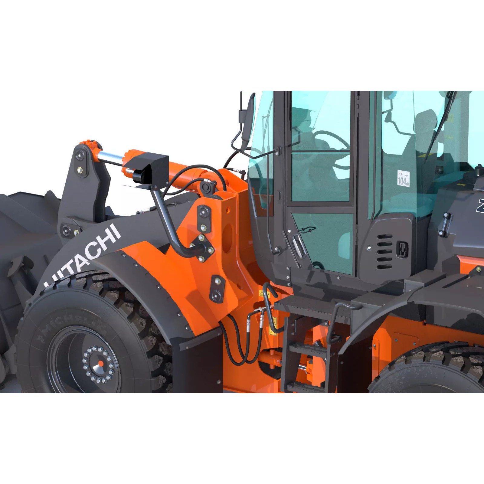 Hitachi ZW180-7 - Game-Ready 3D Model - View 16