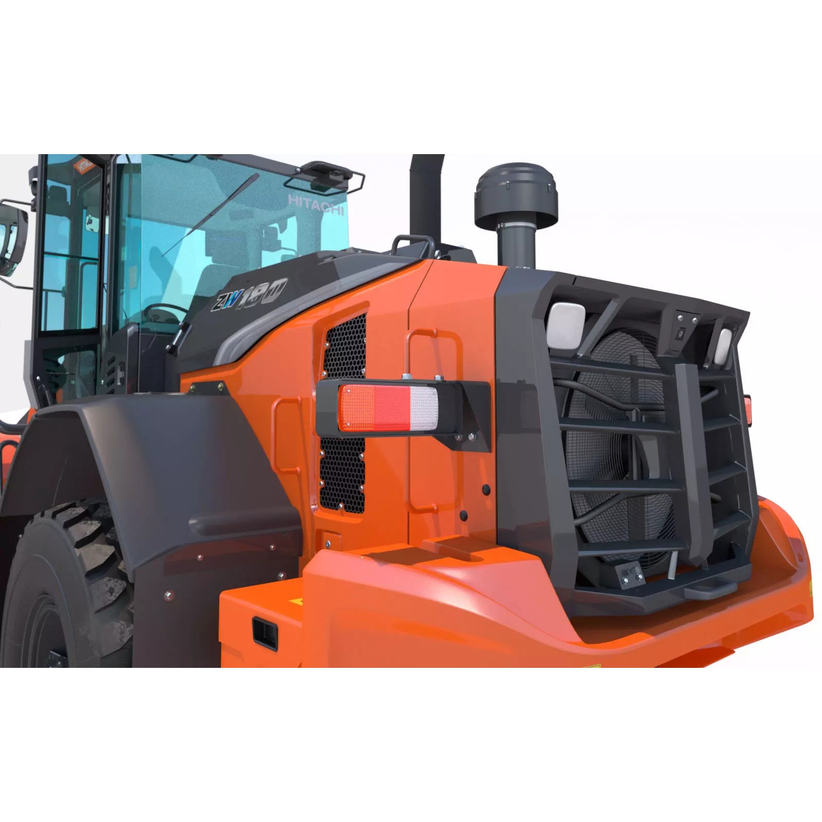 Hitachi ZW180-7 - Game-Ready 3D Model - View 17