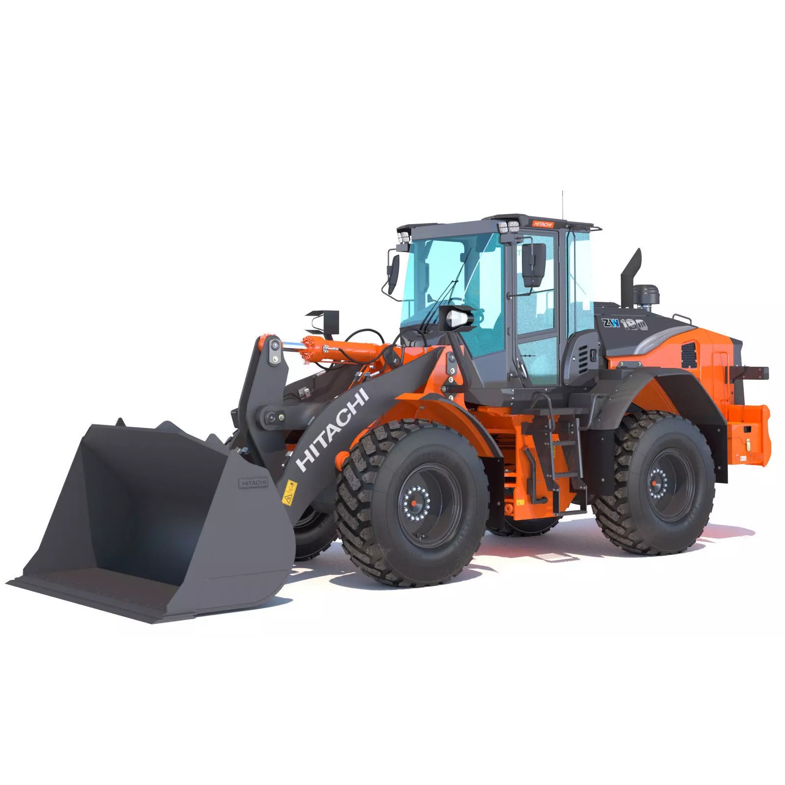 Hitachi ZW180-7 - Game-Ready 3D Model - View 2