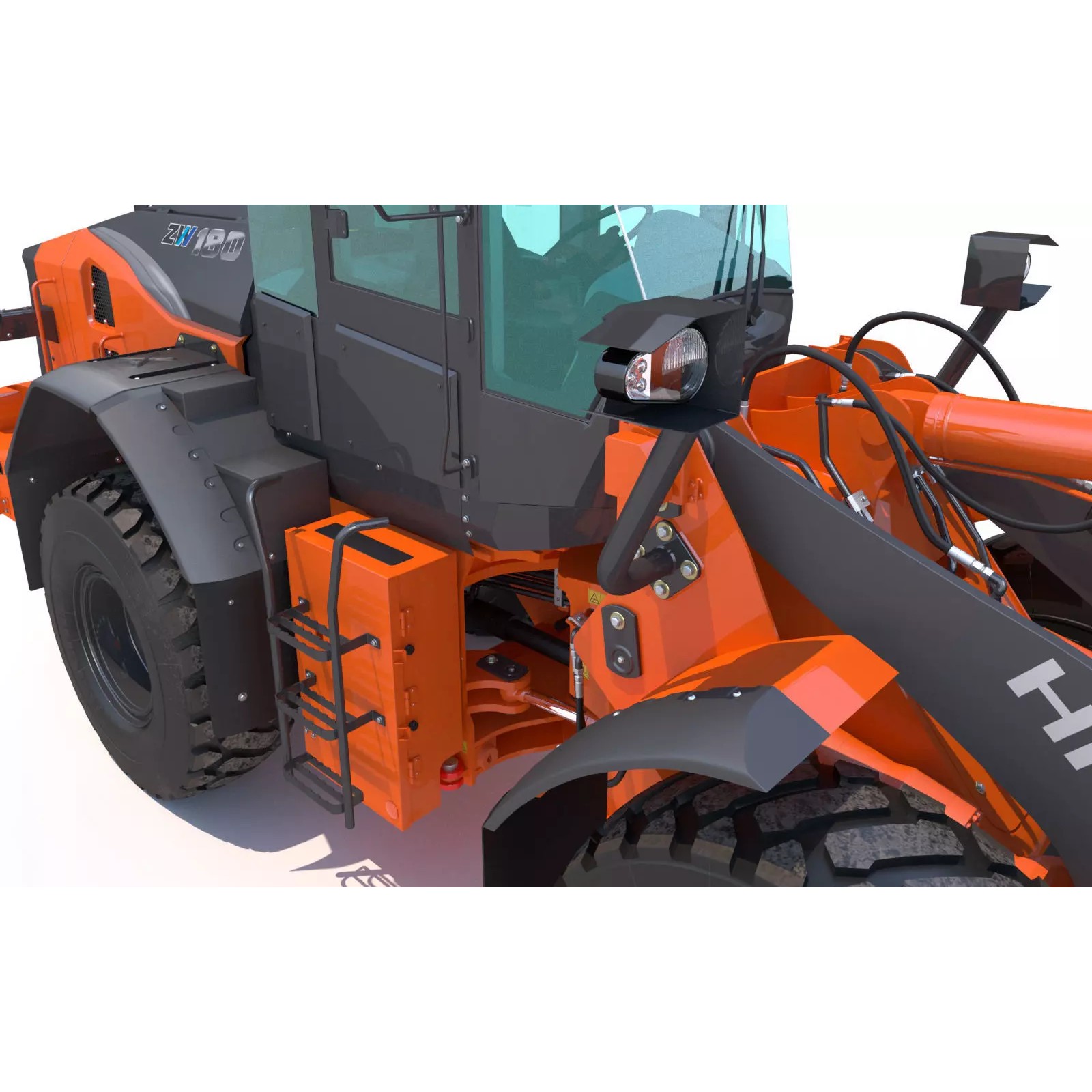 Hitachi ZW180-7 - Game-Ready 3D Model - View 20