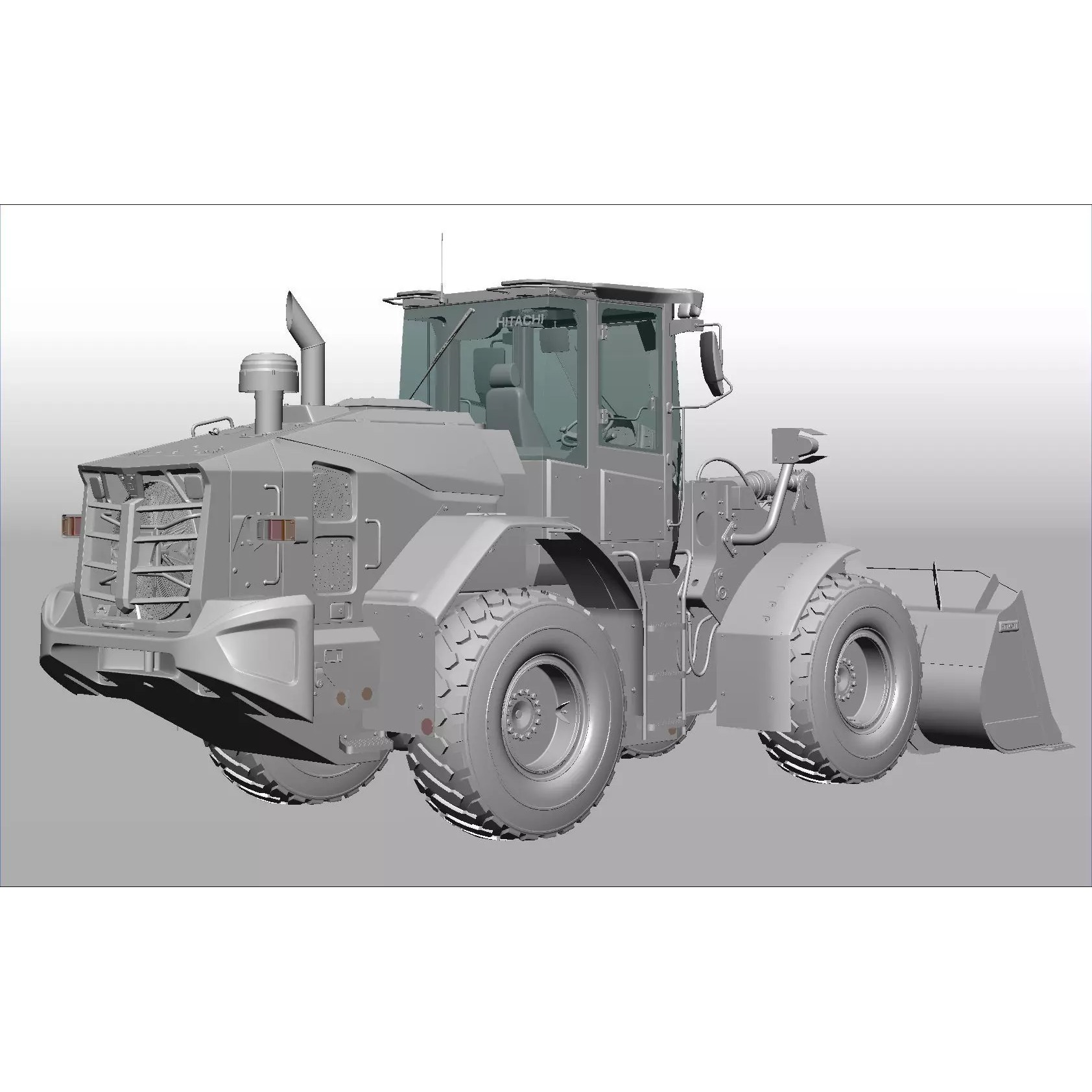 Hitachi ZW180-7 - Game-Ready 3D Model - View 26