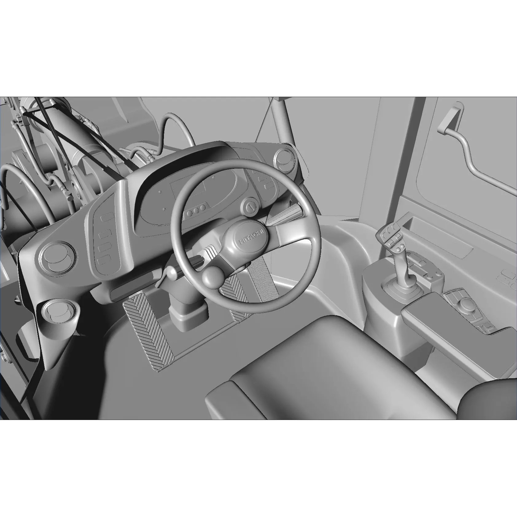 Hitachi ZW180-7 - Game-Ready 3D Model - View 28