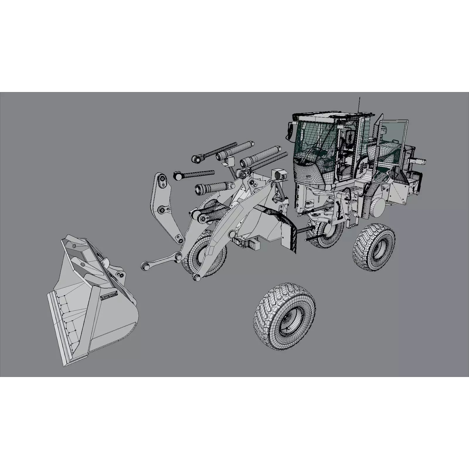 Hitachi ZW180-7 - Game-Ready 3D Model - View 29