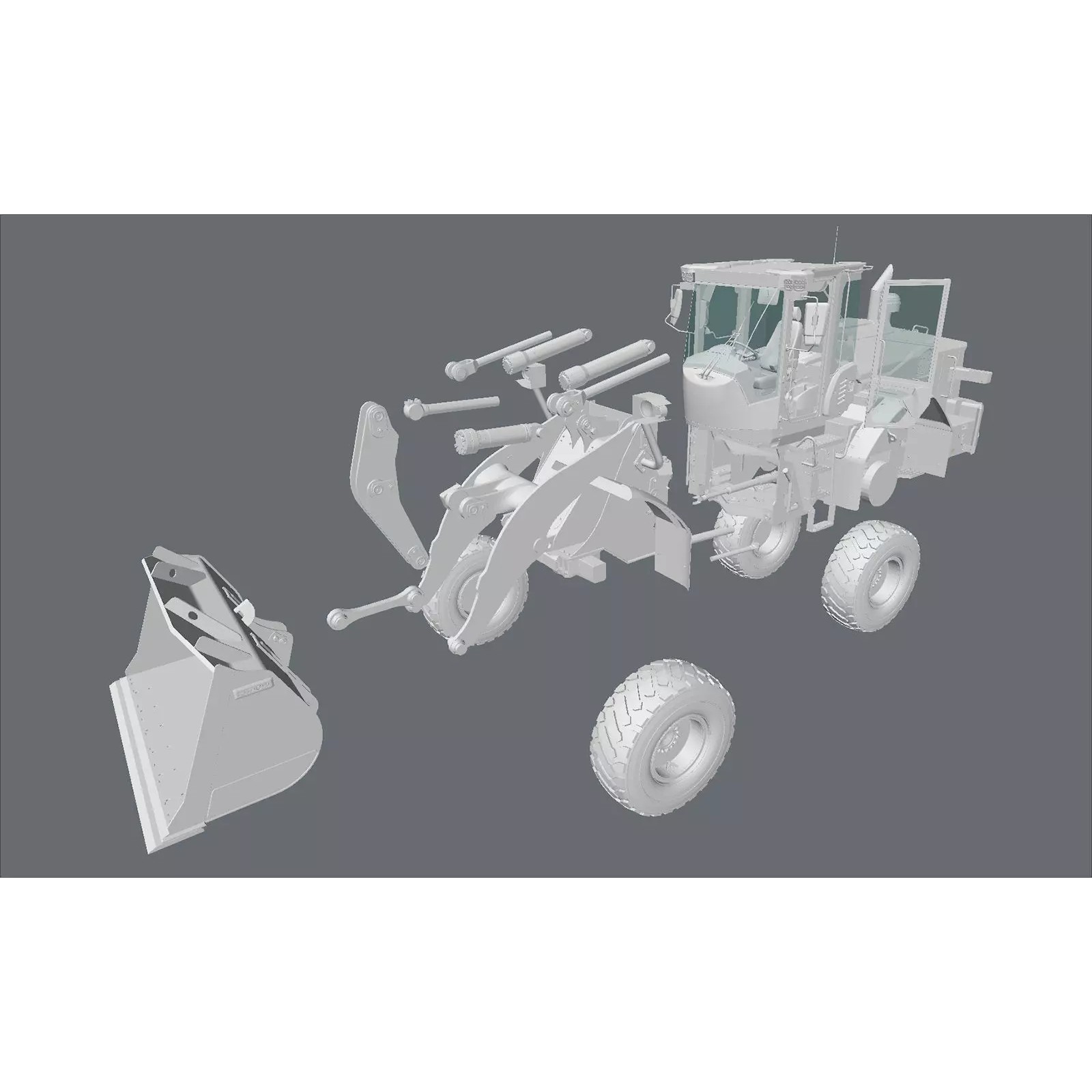 Hitachi ZW180-7 - Game-Ready 3D Model - View 30