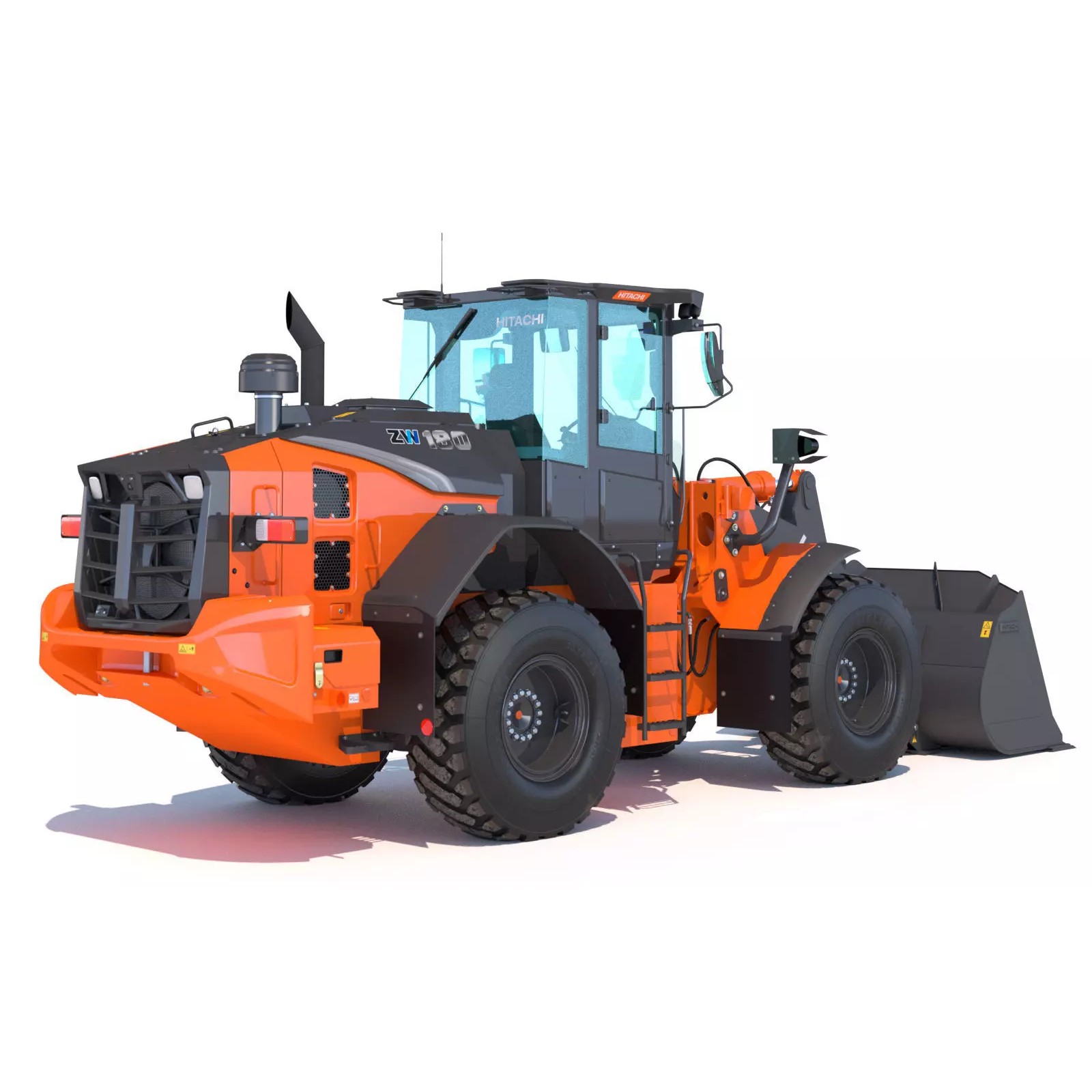 Hitachi ZW180-7 - Game-Ready 3D Model - View 4