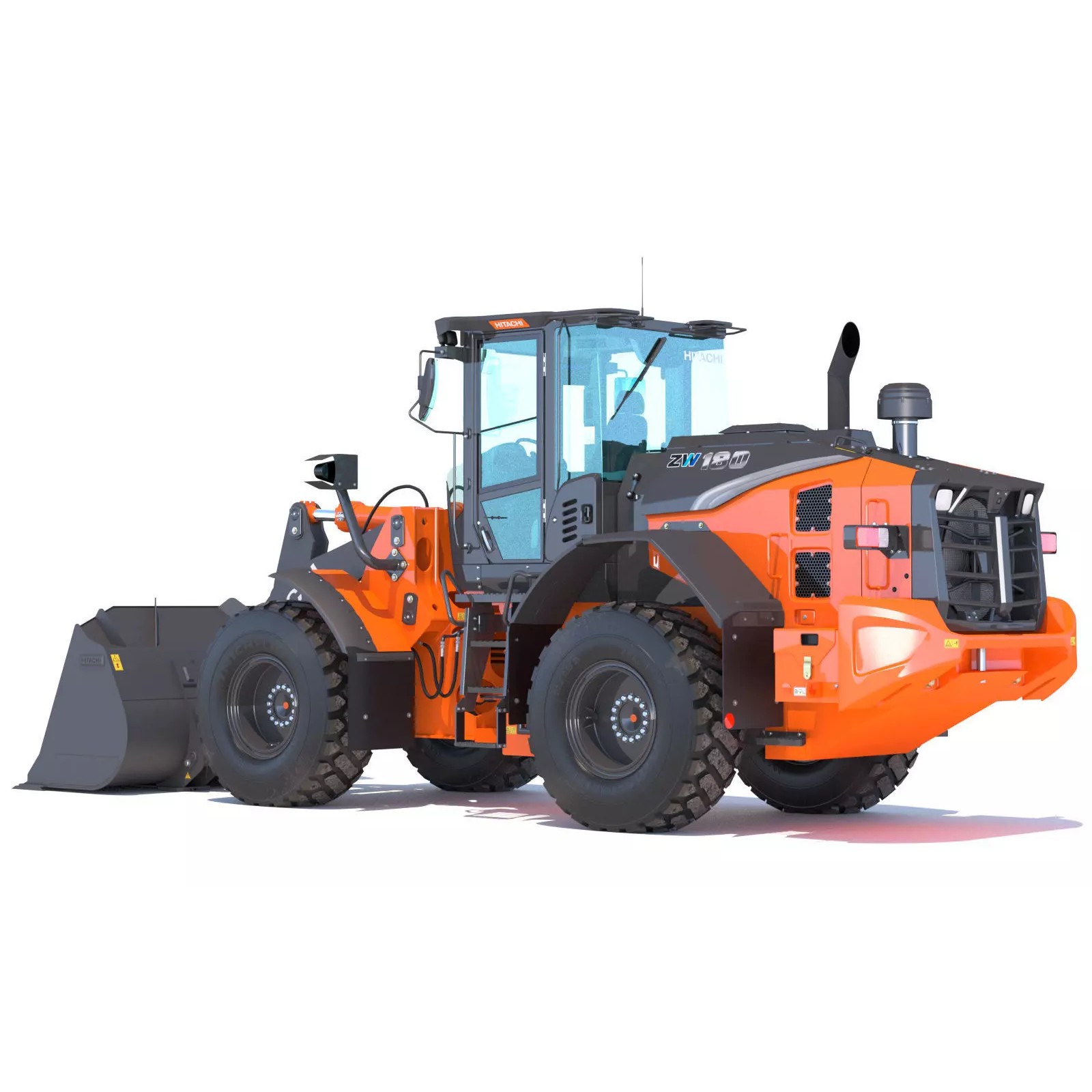 Hitachi ZW180-7 - Game-Ready 3D Model - View 5