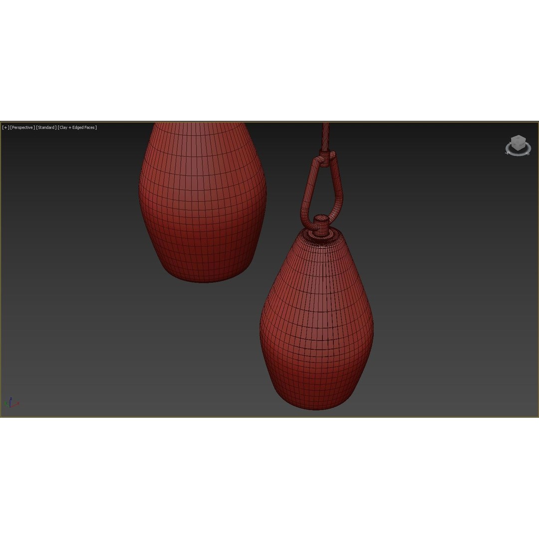 RH Botanist Flute Pendant 3D Model – Elegant Lighting Fixture, FBX/OBJ
