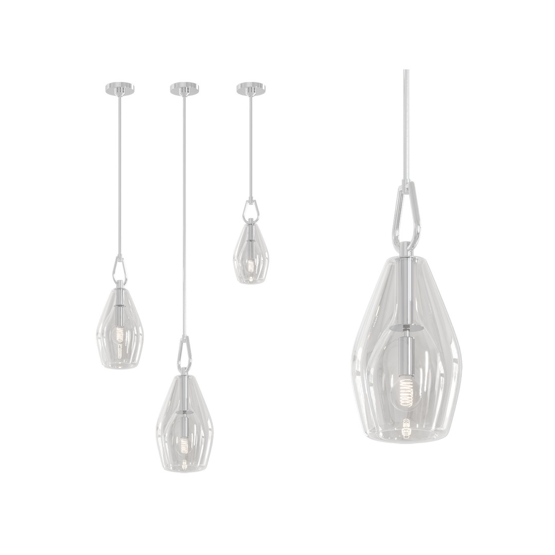 RH Botanist Flute Pendant 3D Model – Elegant Lighting Fixture, FBX/OBJ - View 5