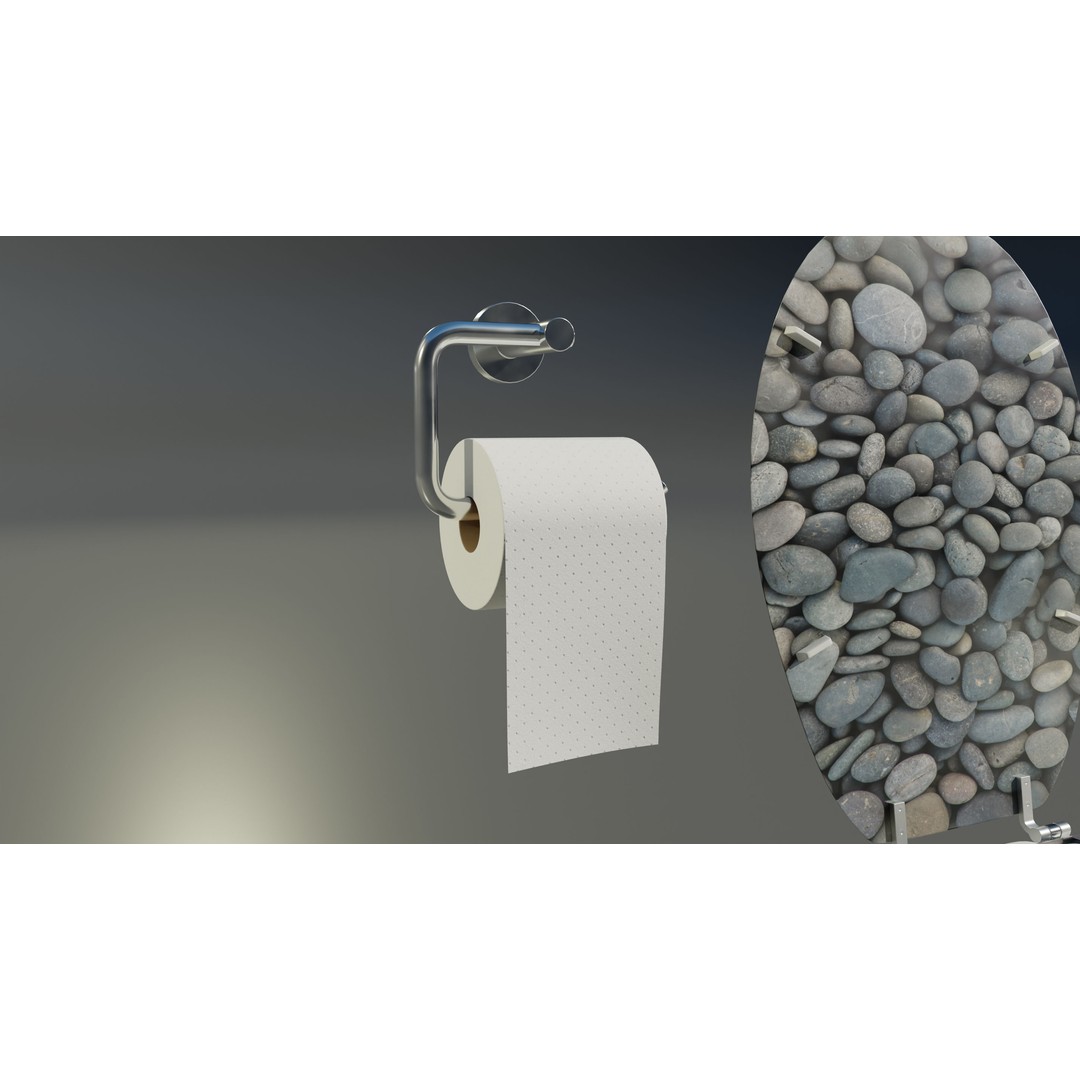 Ceramic Toilet 3D Model – Real-World Scale, Game-Ready FBX - View 9