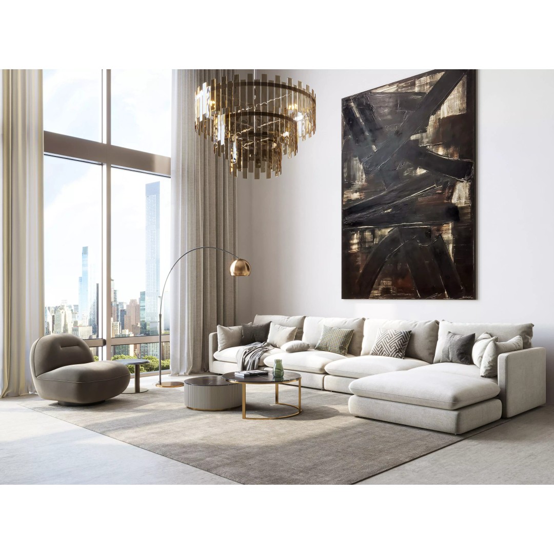Interior Living Room Scene 3D Model – Fully Textured, Game-Ready Formats - View 2