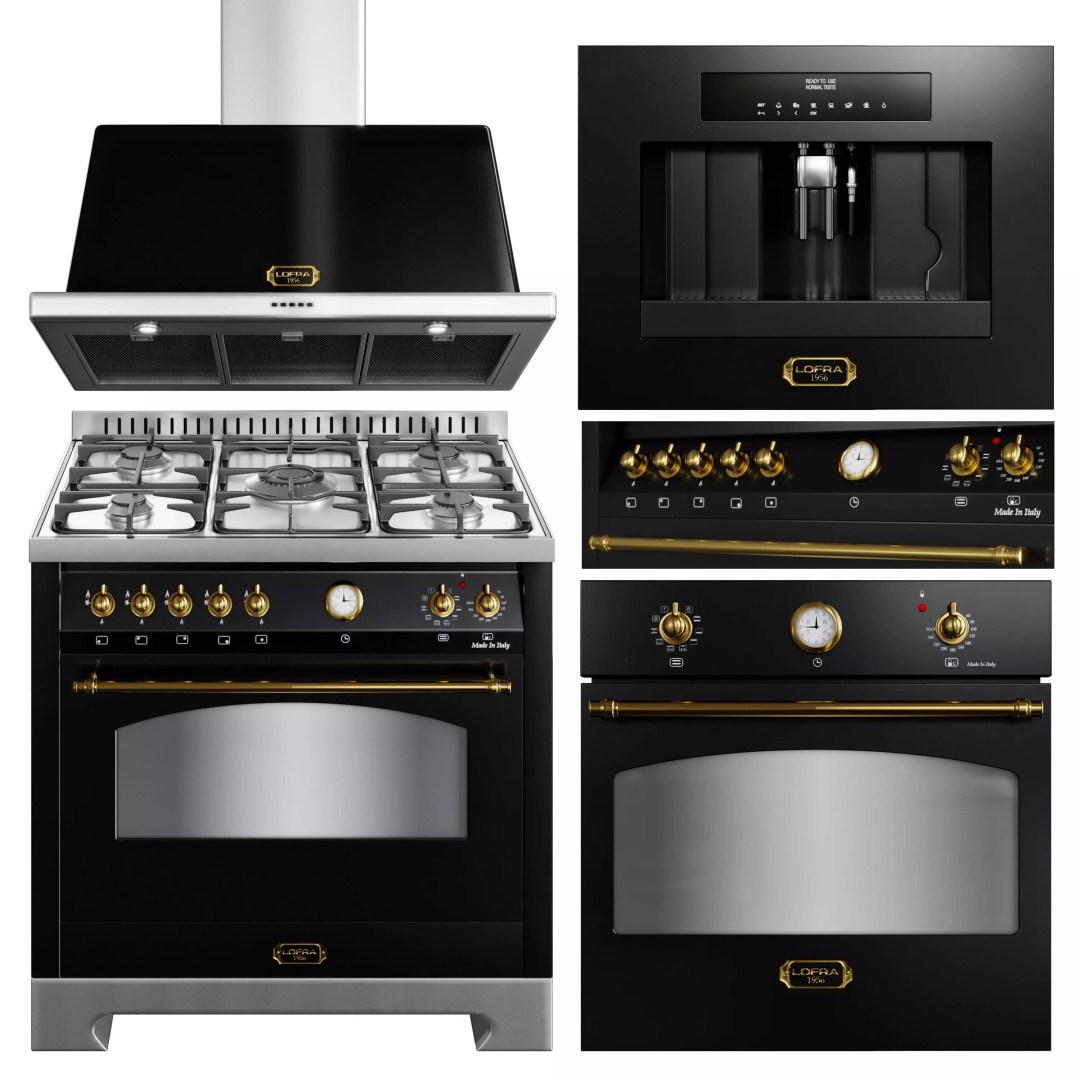 Lofra Kitchen Appliances 3D Model – Classic Luxury Style, FBX & OBJ - View 2