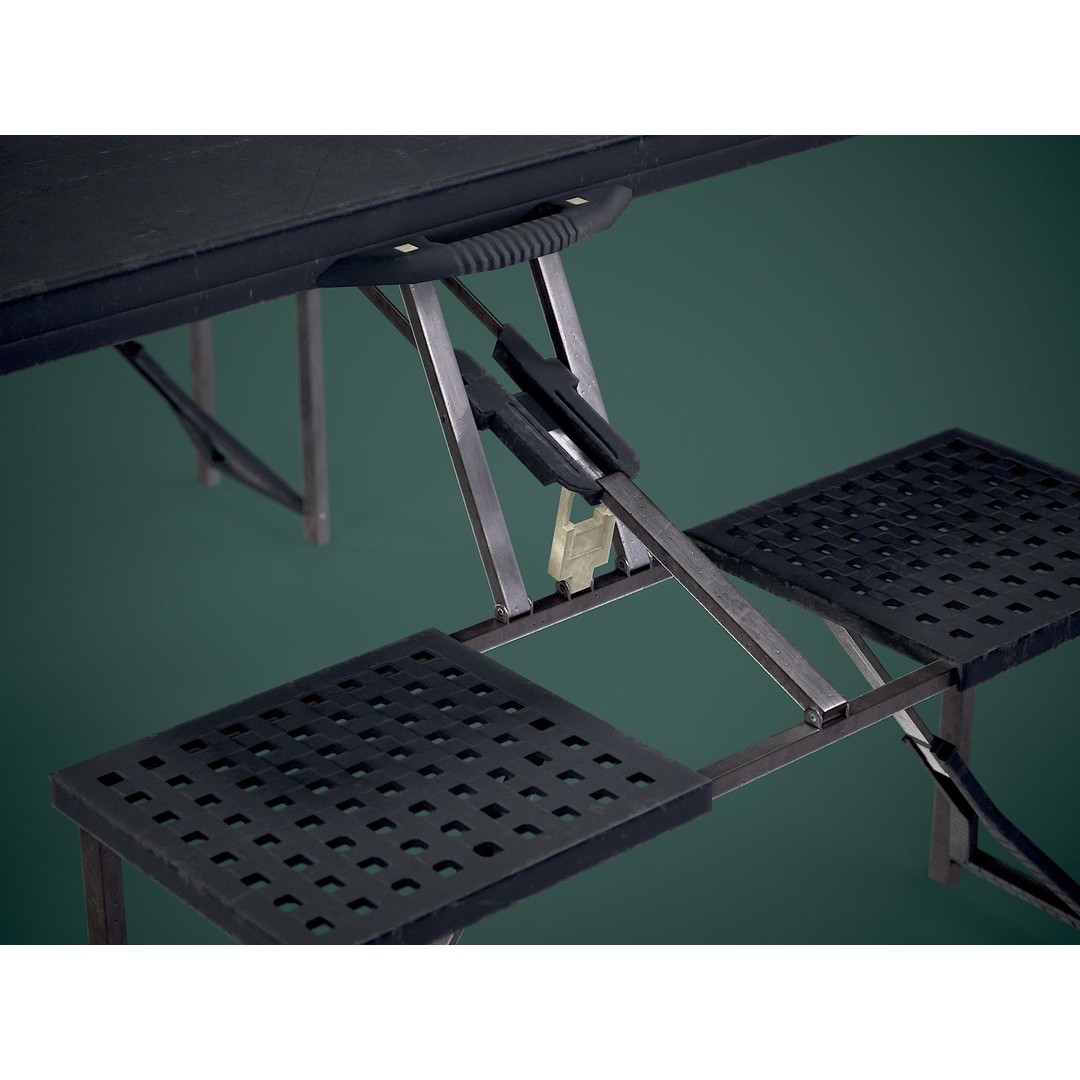 Seat Table 3D Model – Low Poly Outdoor Furniture, FBX - View 14