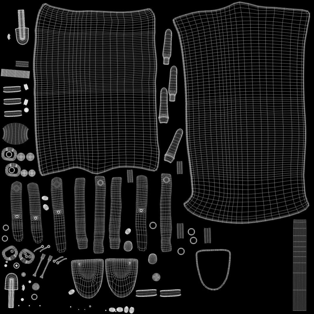 Stylized Backpack 3D Model – High Poly Game Asset, FBX & OBJ - View 15