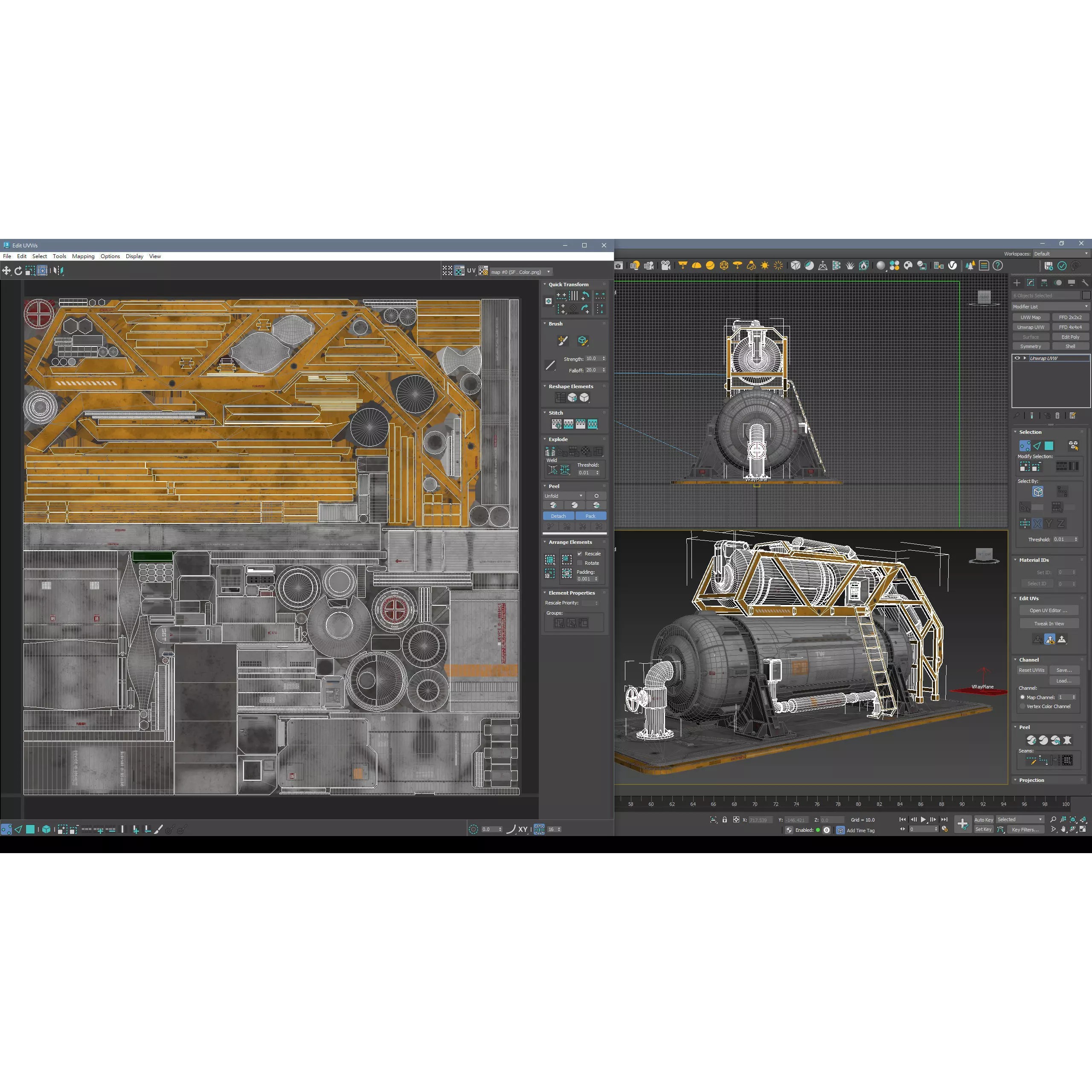 Sci-Fi Building 008 - Low-Poly Game-Ready 3D Model - View 14