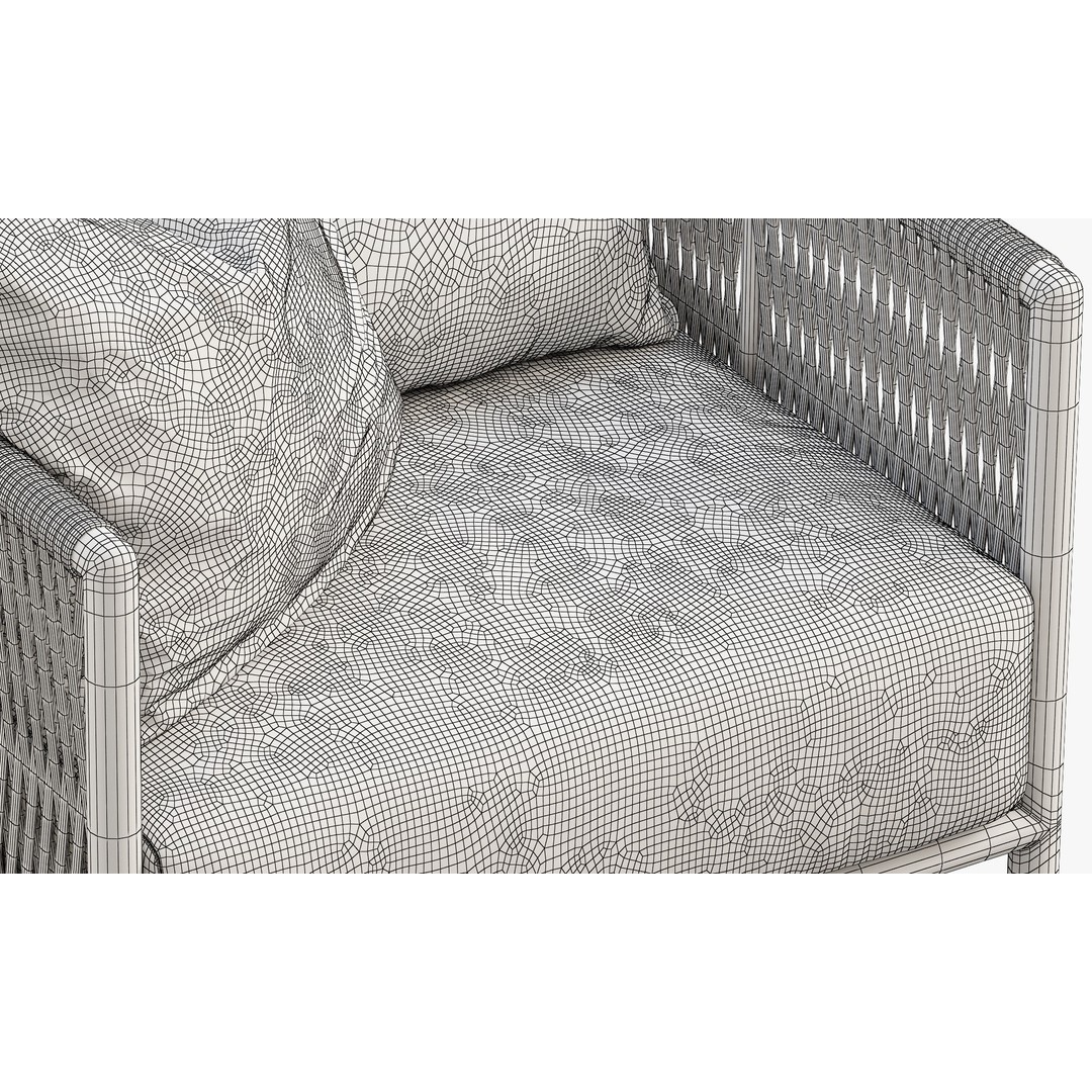 Brown Jordan Maldives Lounge Chair 3D Model – Outdoor Fabric Lounge Chair