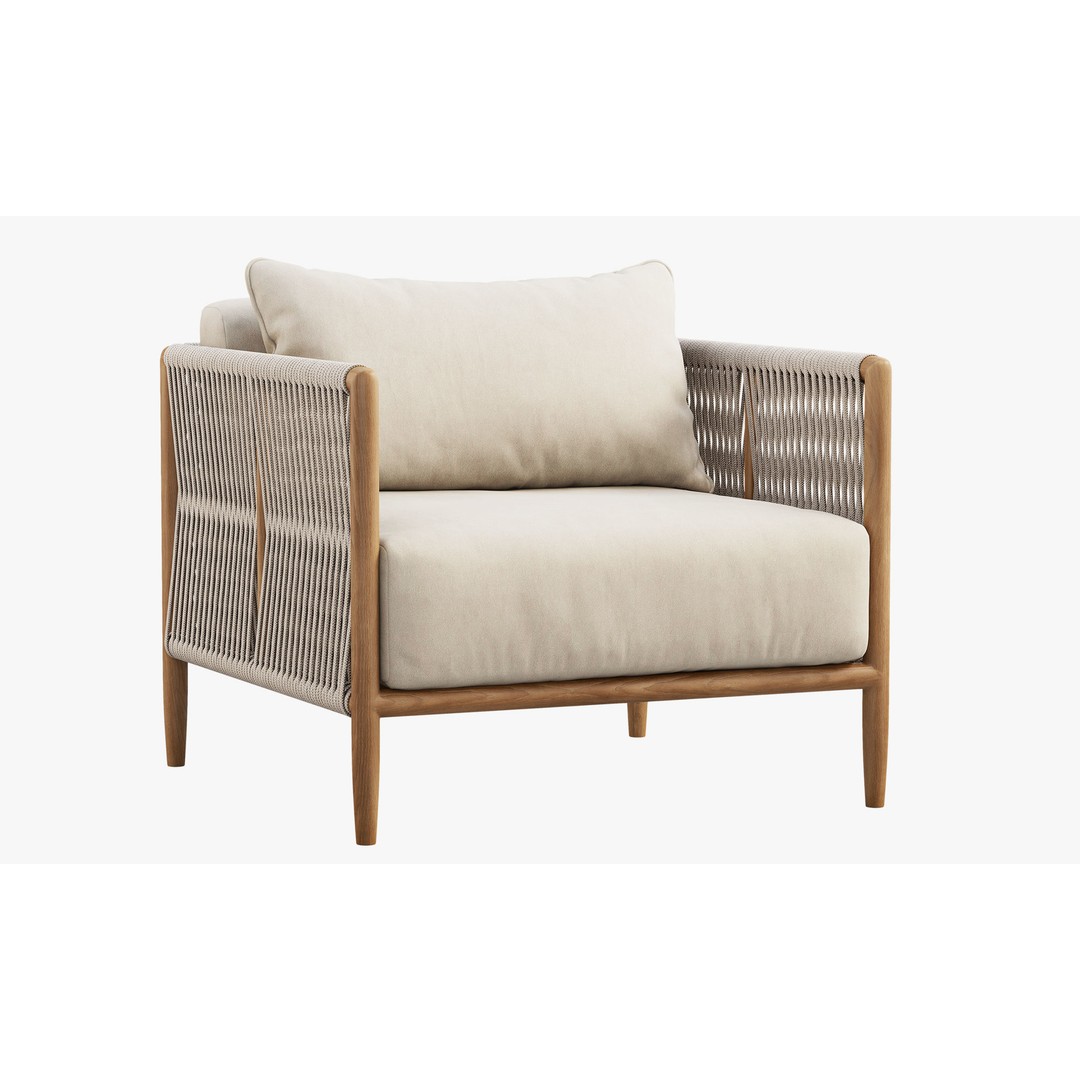 Brown Jordan Maldives Lounge Chair 3D Model – Outdoor Fabric Lounge Chair - View 15