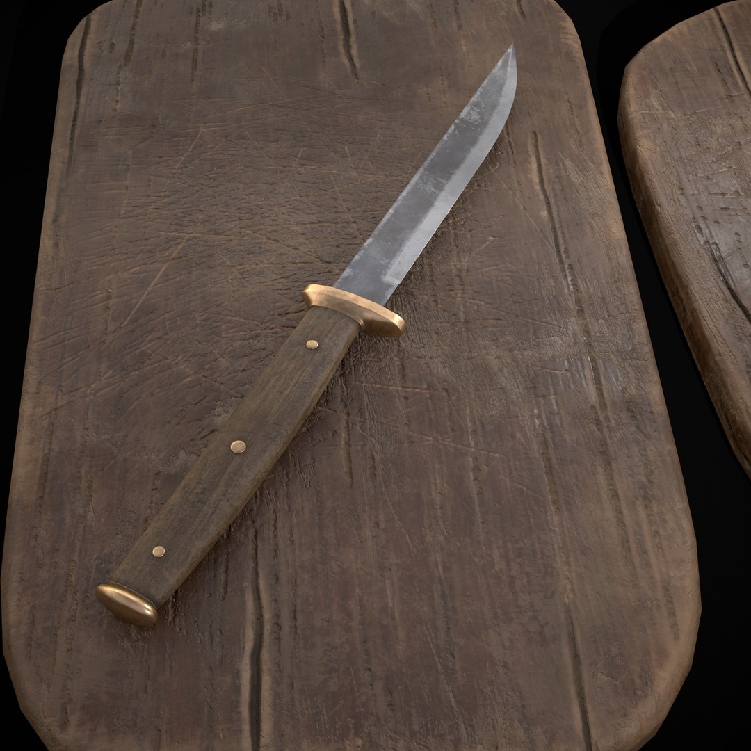 Wooden Cutting Boards 3D Model – Low Poly Game Asset, FBX & OBJ - View 11