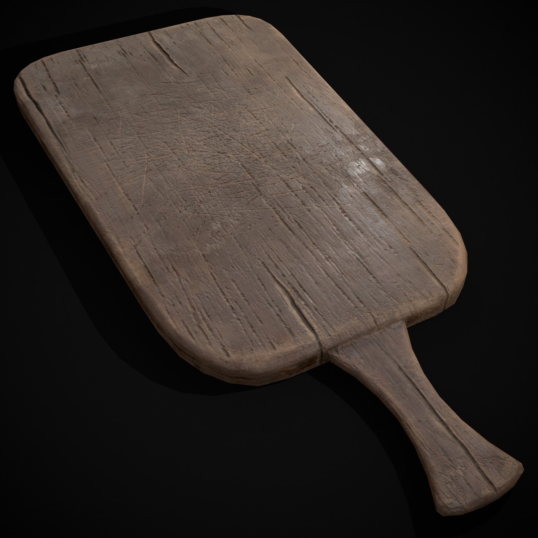 Wooden Cutting Boards 3D Model – Low Poly Game Asset, FBX & OBJ - View 20