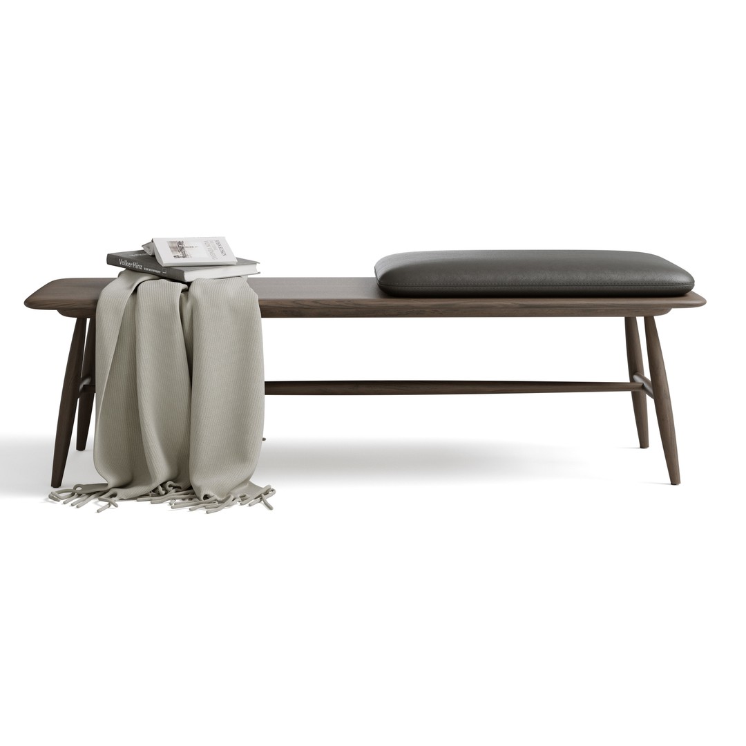 Lucian Ercolani Von Bench 3D Model – Elegant Furniture Design, FBX - View 6