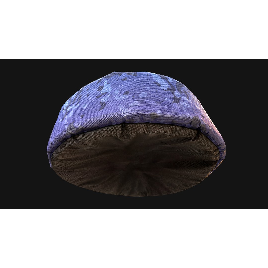 Pet Bed 3D Model – Low Poly Game Asset, PBR Textures, FBX - View 15