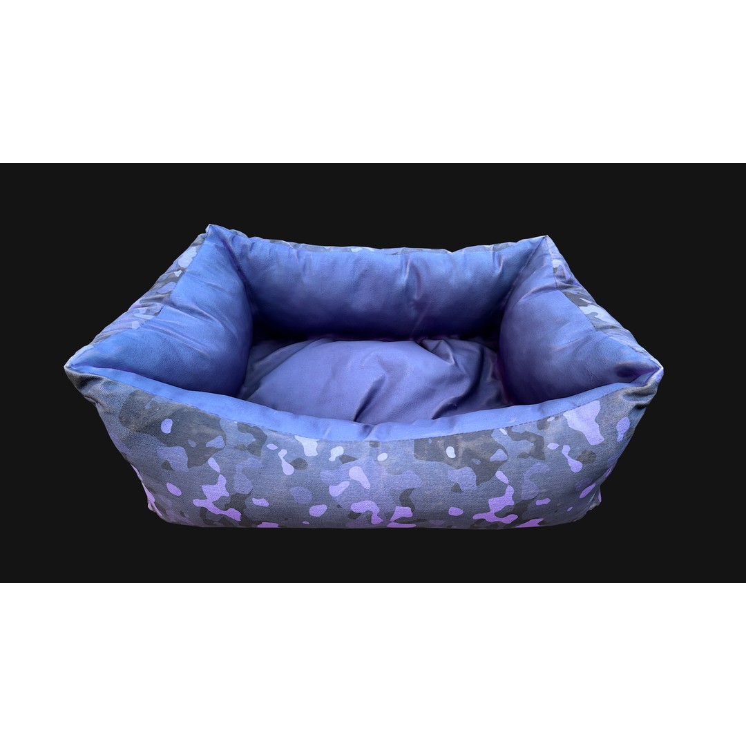Pet Bed 3D Model – Low Poly Game Asset, PBR Textures, FBX - View 21