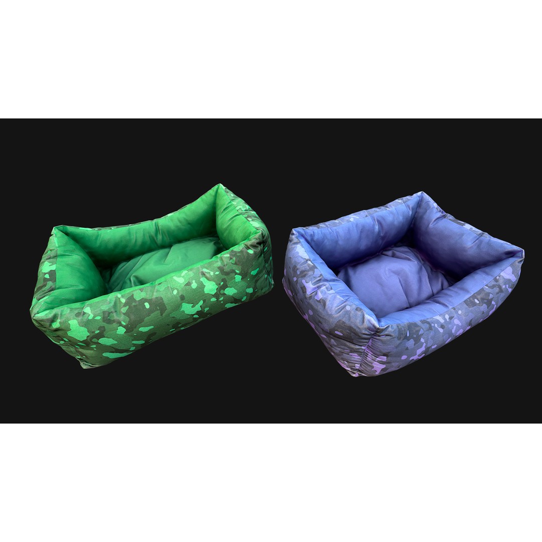 Pet Bed 3D Model – Low Poly Game Asset, PBR Textures, FBX - View 26